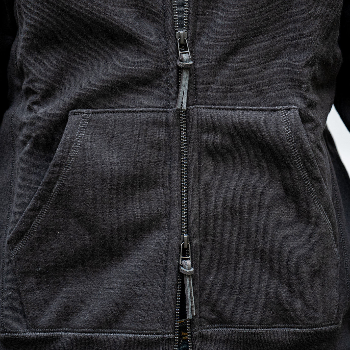 3sixteen Heavyweight Zip Hoody - Black - Image 5