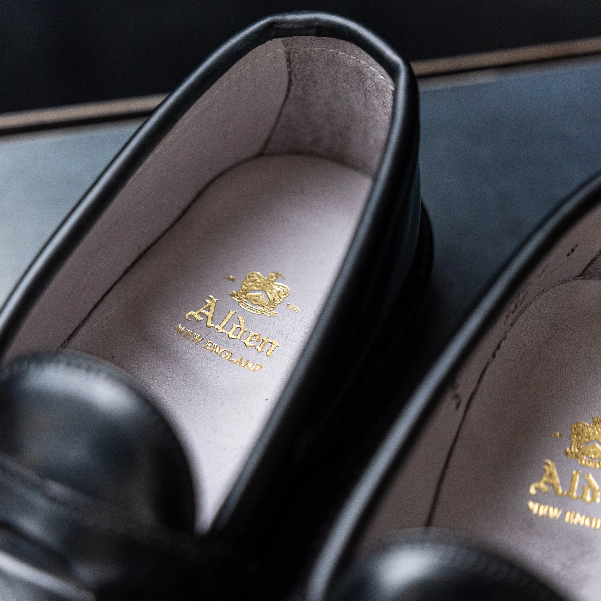 Alden 987 Leisure Handsewn Penny Loafer – Black Shell Cordovan - Image 5