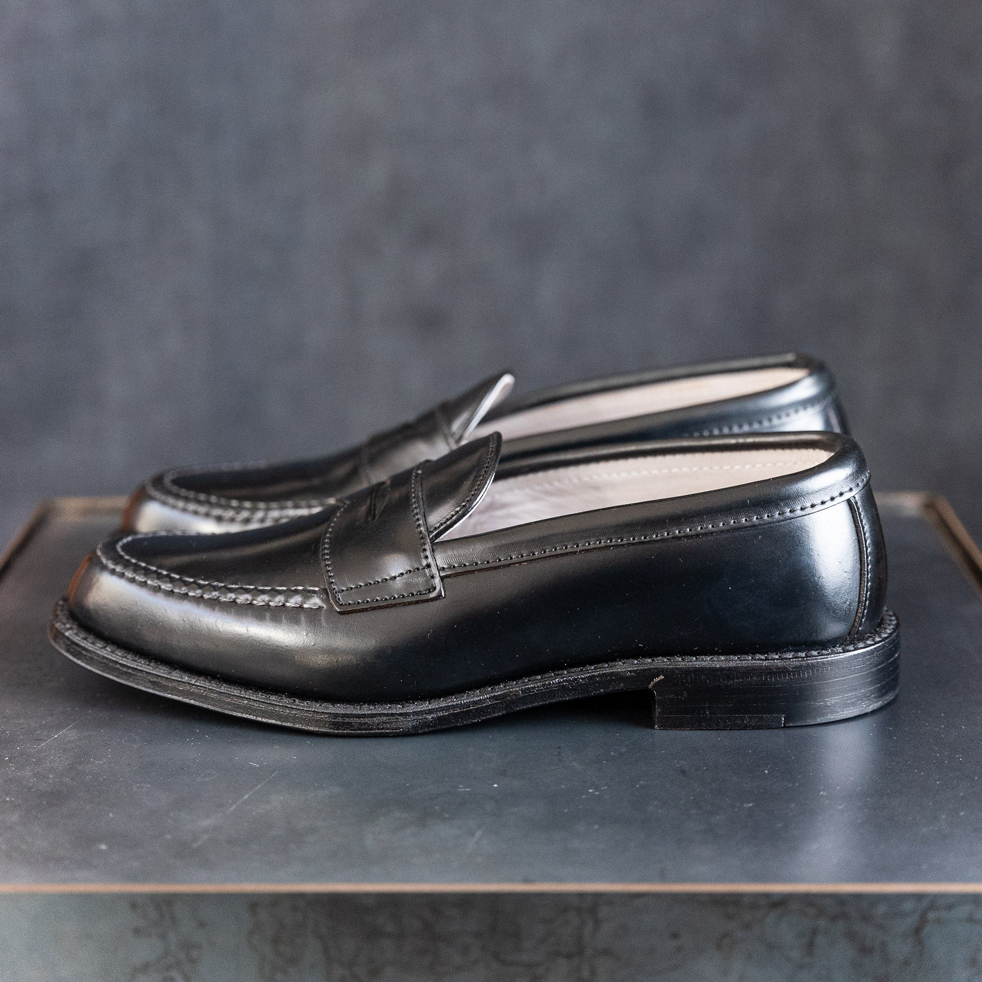 Alden 987 Leisure Handsewn Penny Loafer – Black Shell Cordovan - Image 6