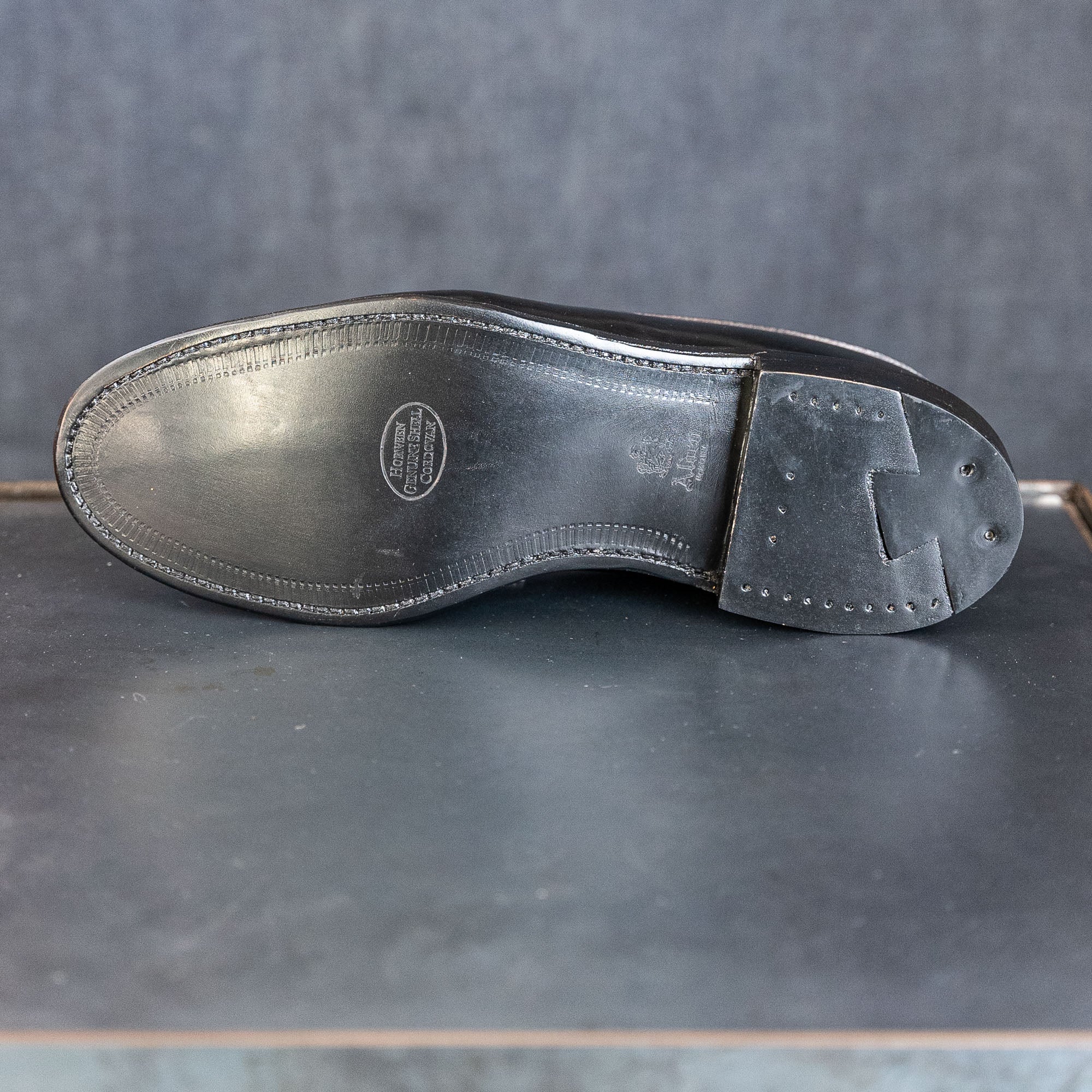 Alden 987 Leisure Handsewn Penny Loafer – Black Shell Cordovan - Image 8