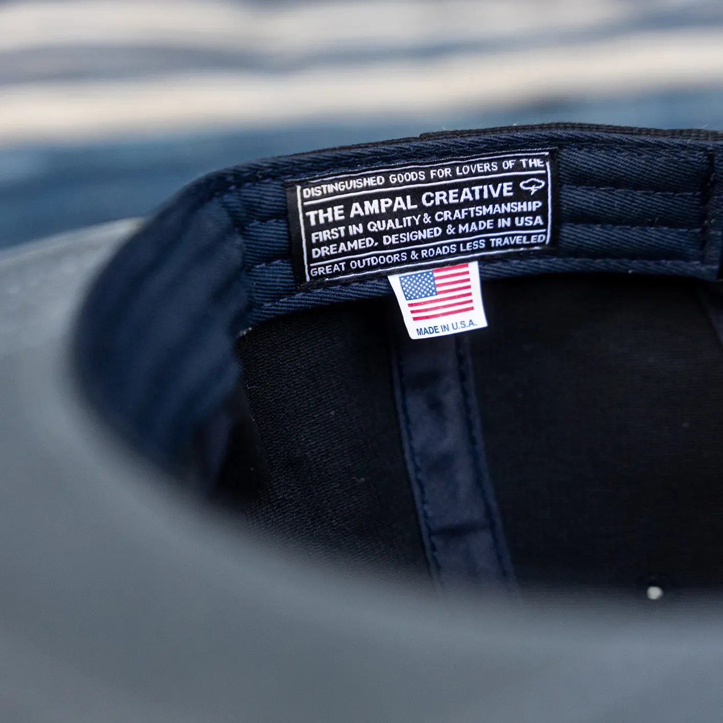 Ampal Creative ‘Choose Analog’ Strapback Cap - Black / Bedford Corduroy - Image 4