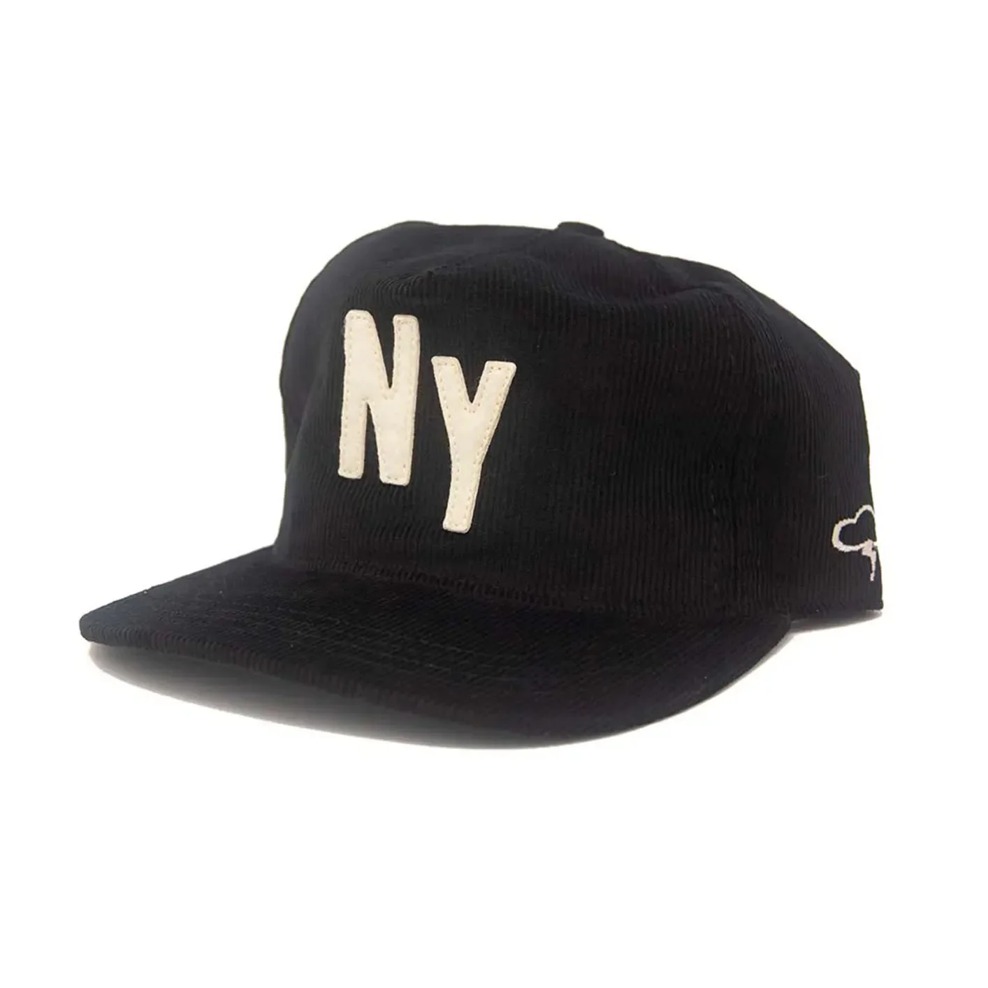 Ampal Creative ‘NY City’ Snapback Cap – Black / Corduroy - Image 2