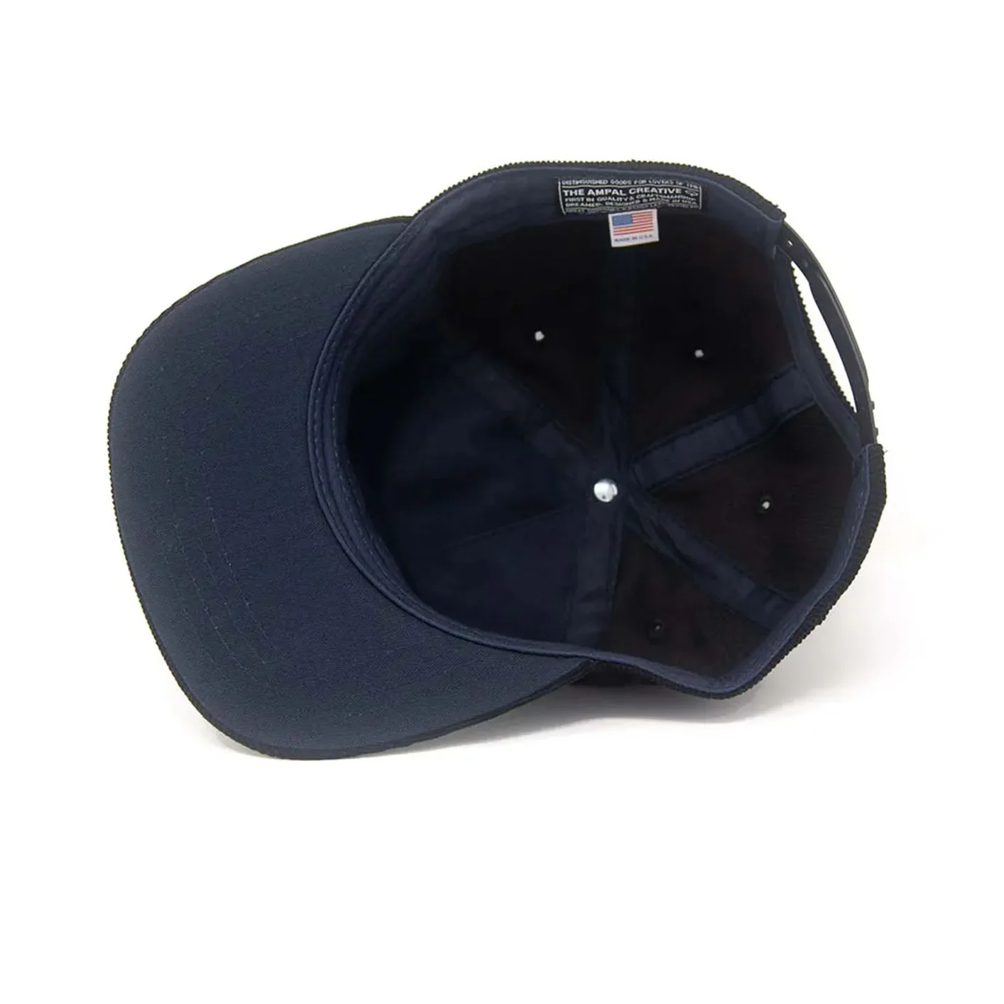 Ampal Creative ‘NY City’ Snapback Cap – Black / Corduroy - Image 3
