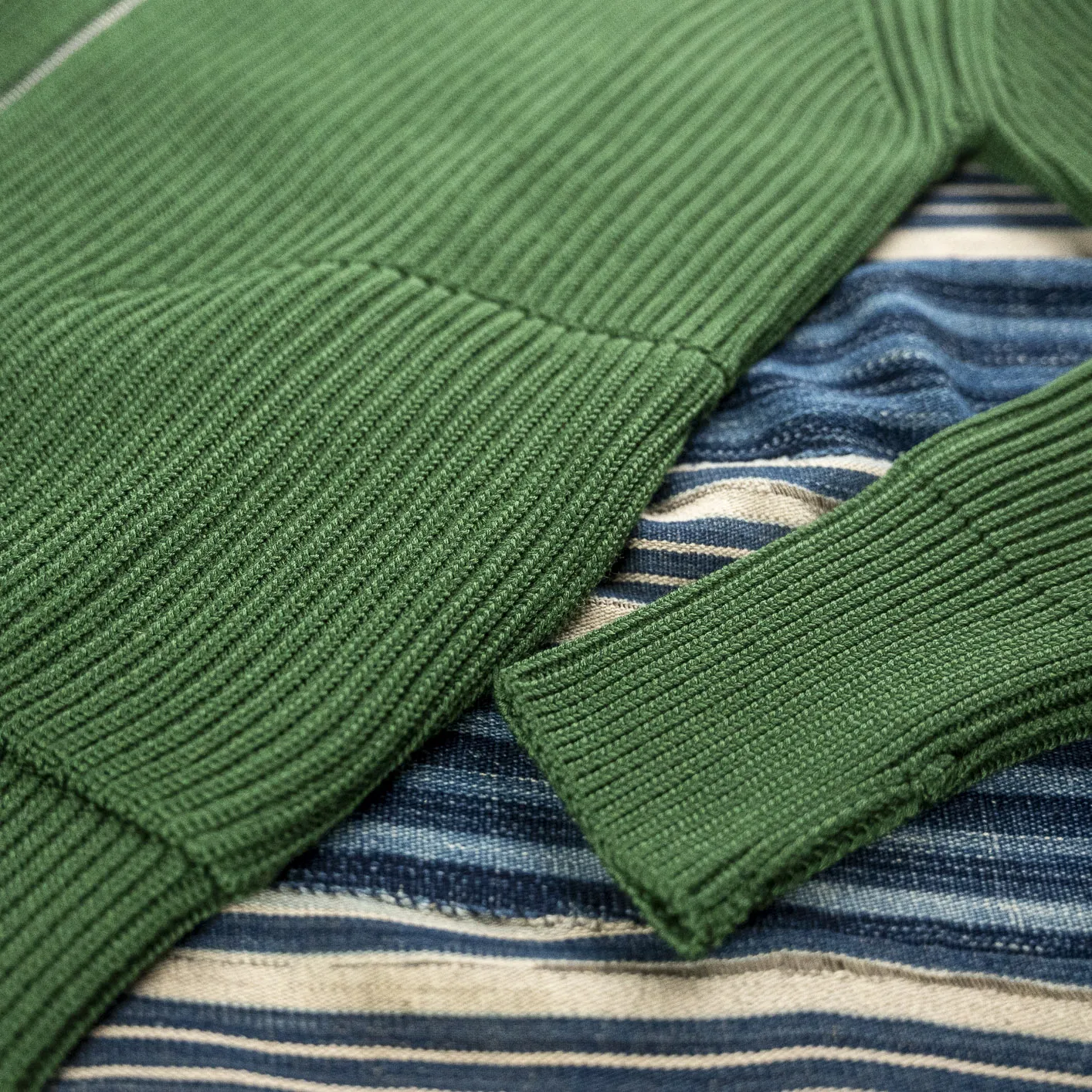 Andersen-Andersen Navy Full-Zip with Pockets - Green - Image 4