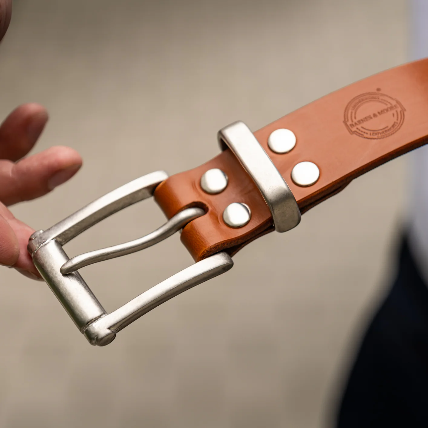 Barnes & Moore Garrison Belt - Harness Tan - Image 4