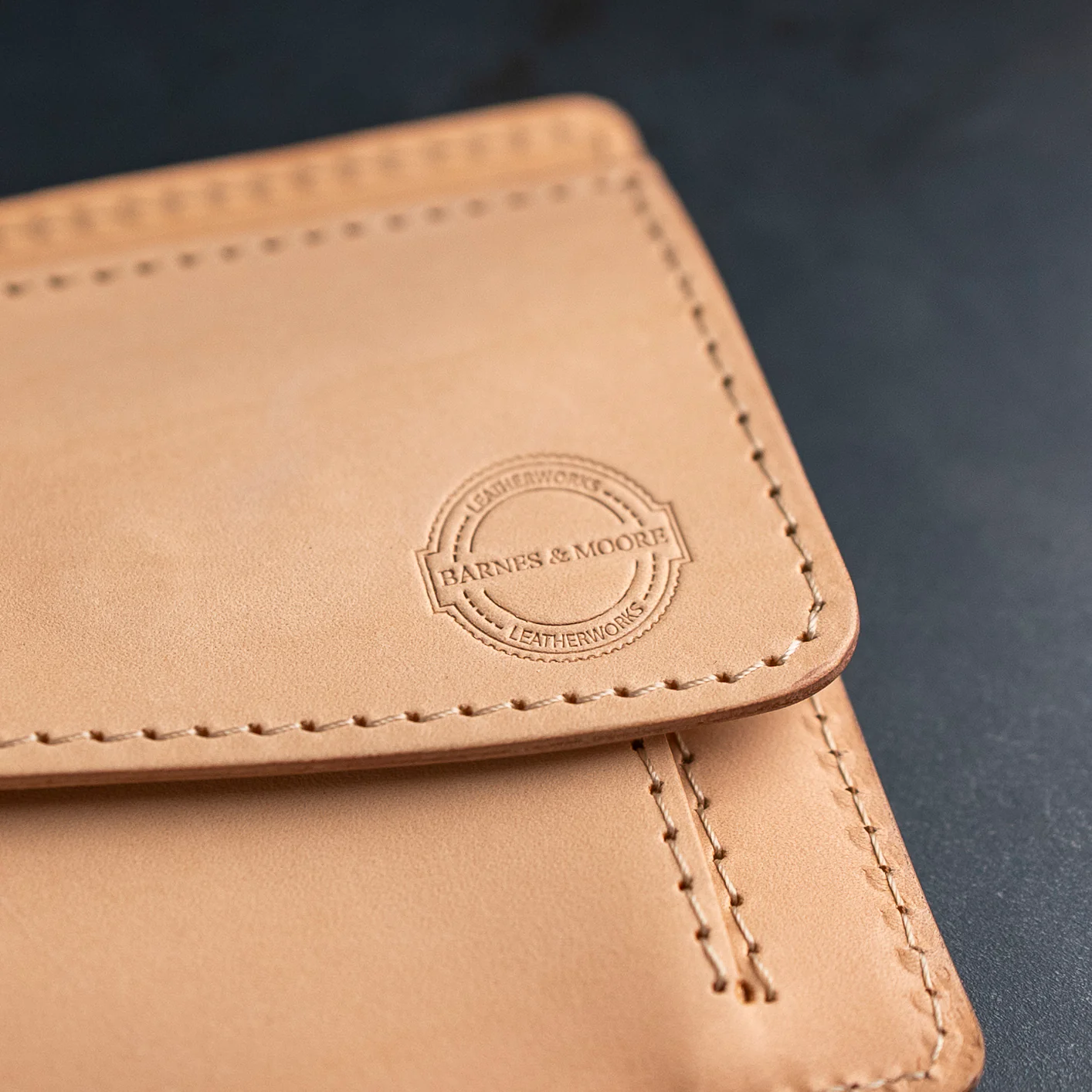 Barnes & Moore Longshore Coin Wallet – Natural / Shinki Hikaku Shell Cordovan - Image 4