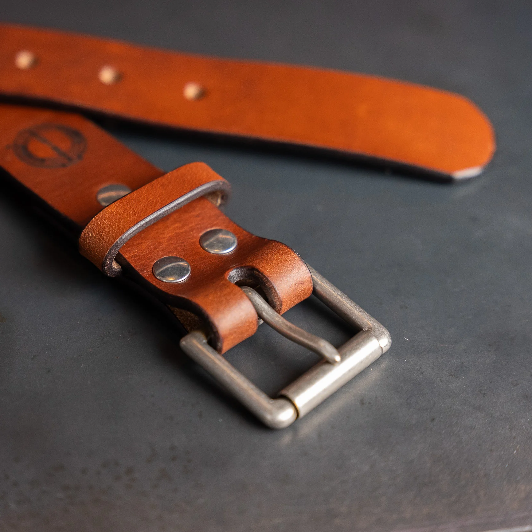 Barnes & Moore Roller Belt – Oak Bark Conker - Image 2
