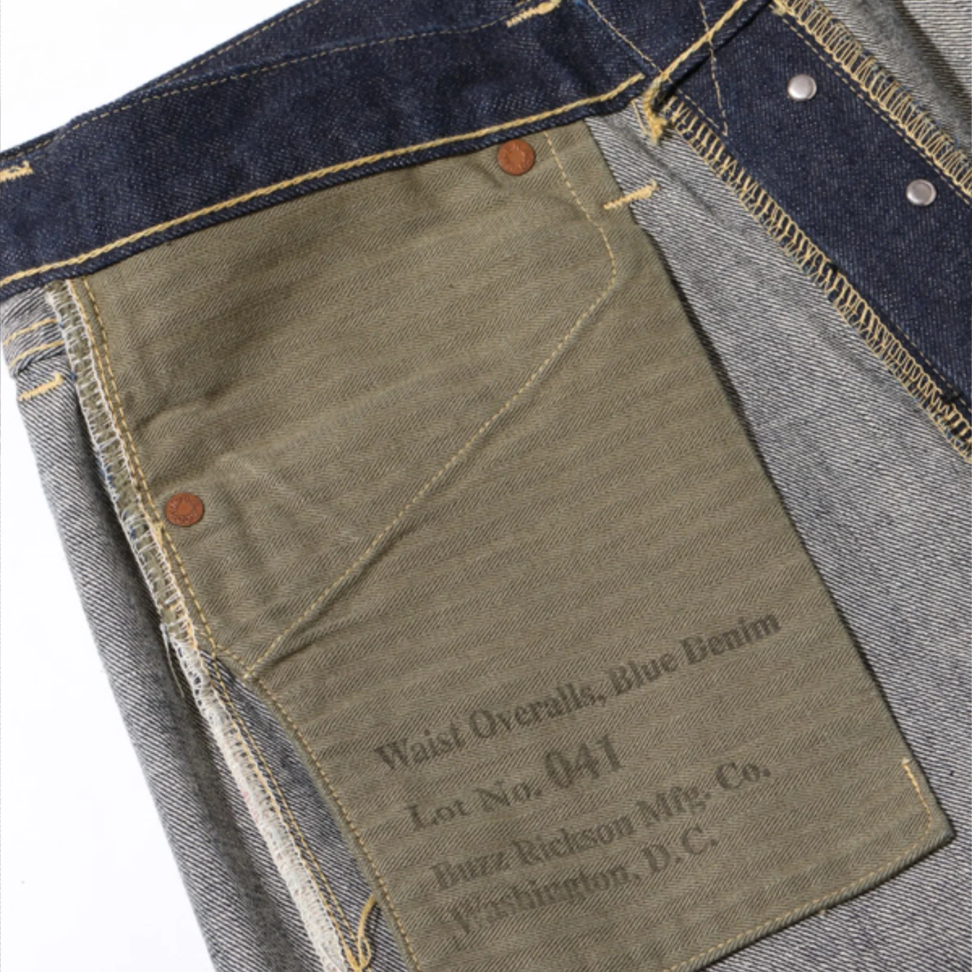 Buzz Rickson’s 13.6oz World War II Waist Overalls – Classic Straight - Image 13