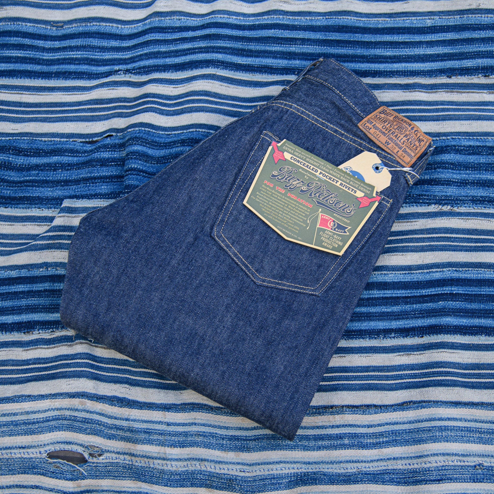 Buzz Rickson’s 13.6oz World War II Waist Overalls – Classic Straight - Image 3