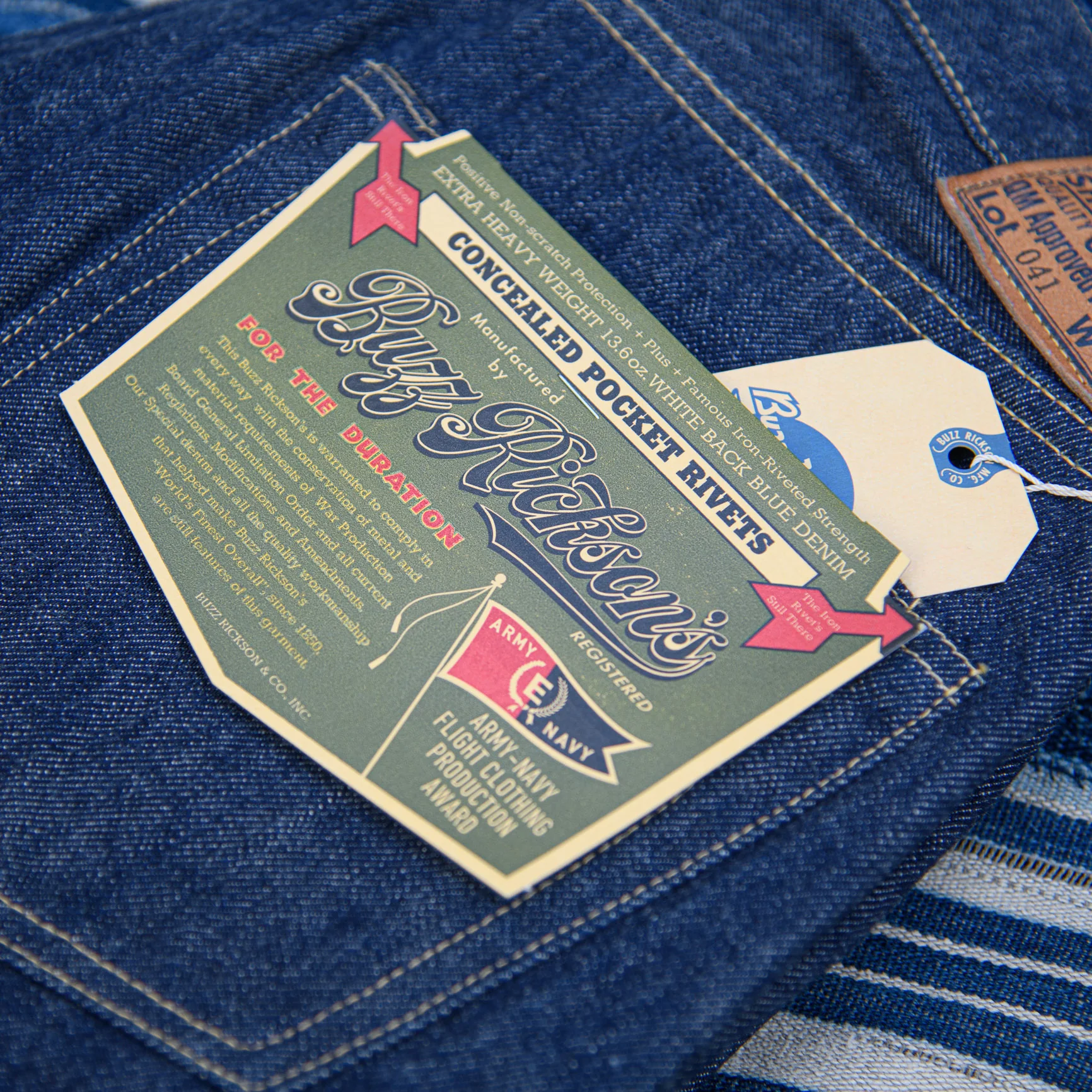Buzz Rickson’s 13.6oz World War II Waist Overalls – Classic Straight - Image 5