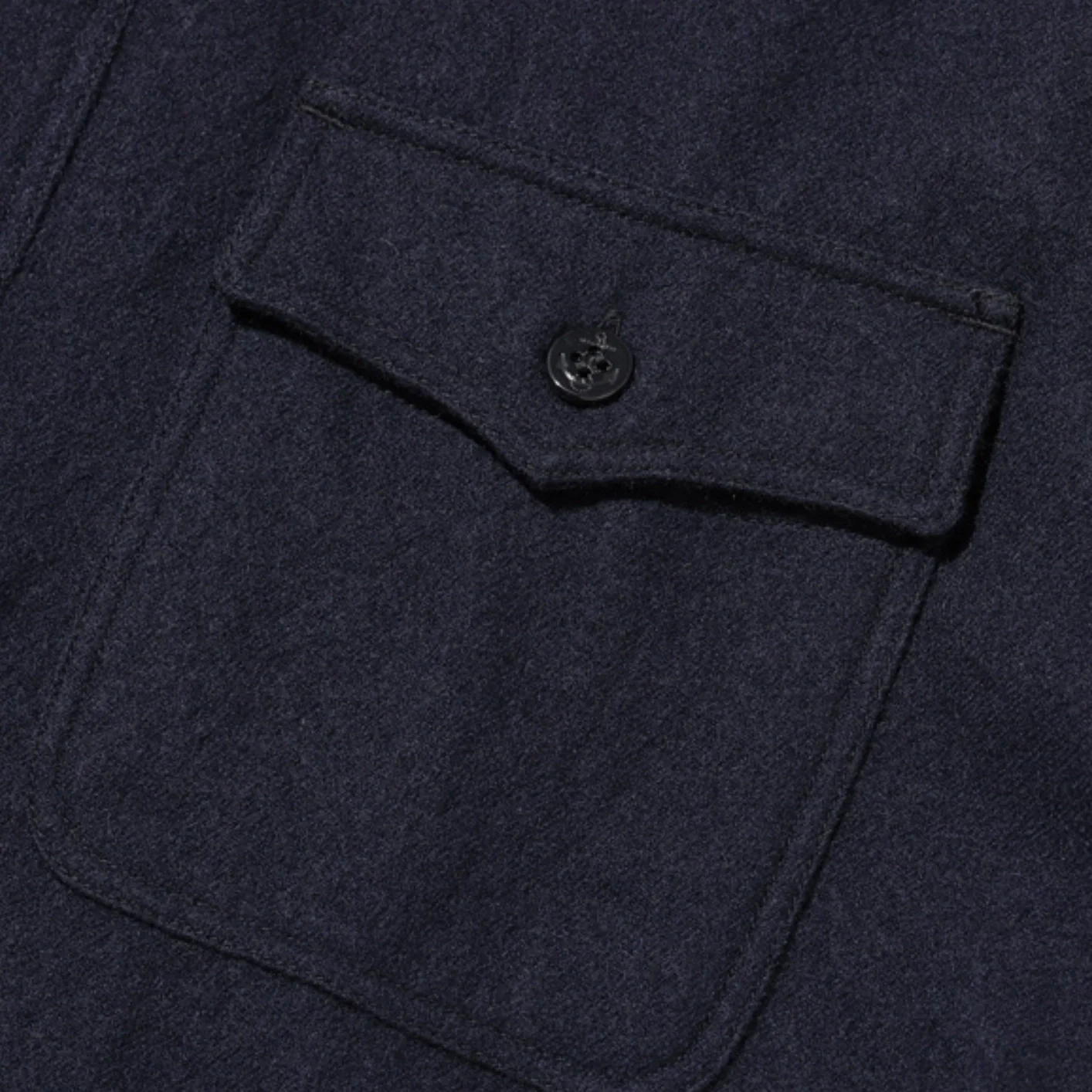 Buzz Rickson’s US Navy Wool Flannel CPO Shirt – Navy - Image 13