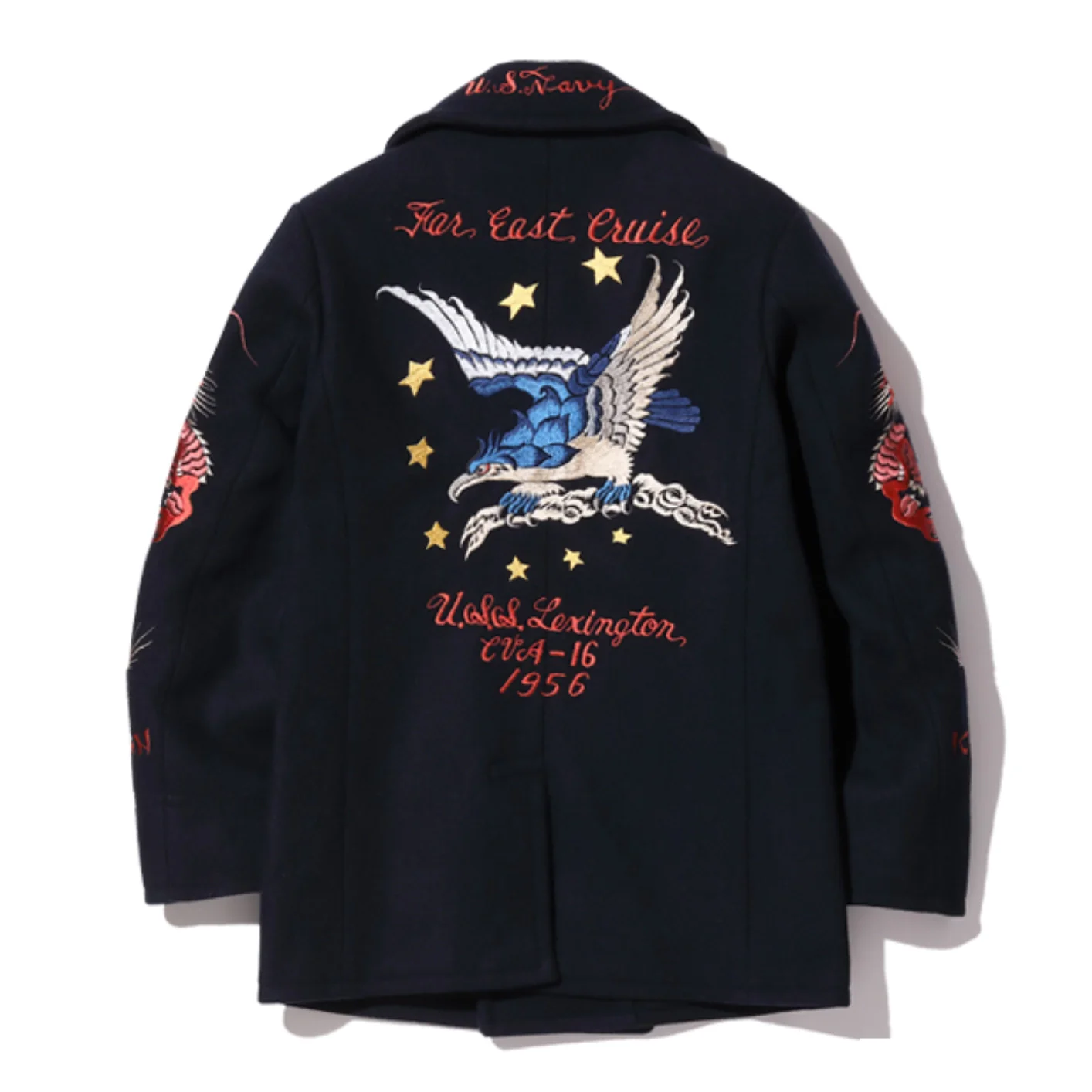 Buzz Rickson’s USS Lexington CVA-16 'Suka' Pea Coat – 30th Anniversary Collection - Image 4