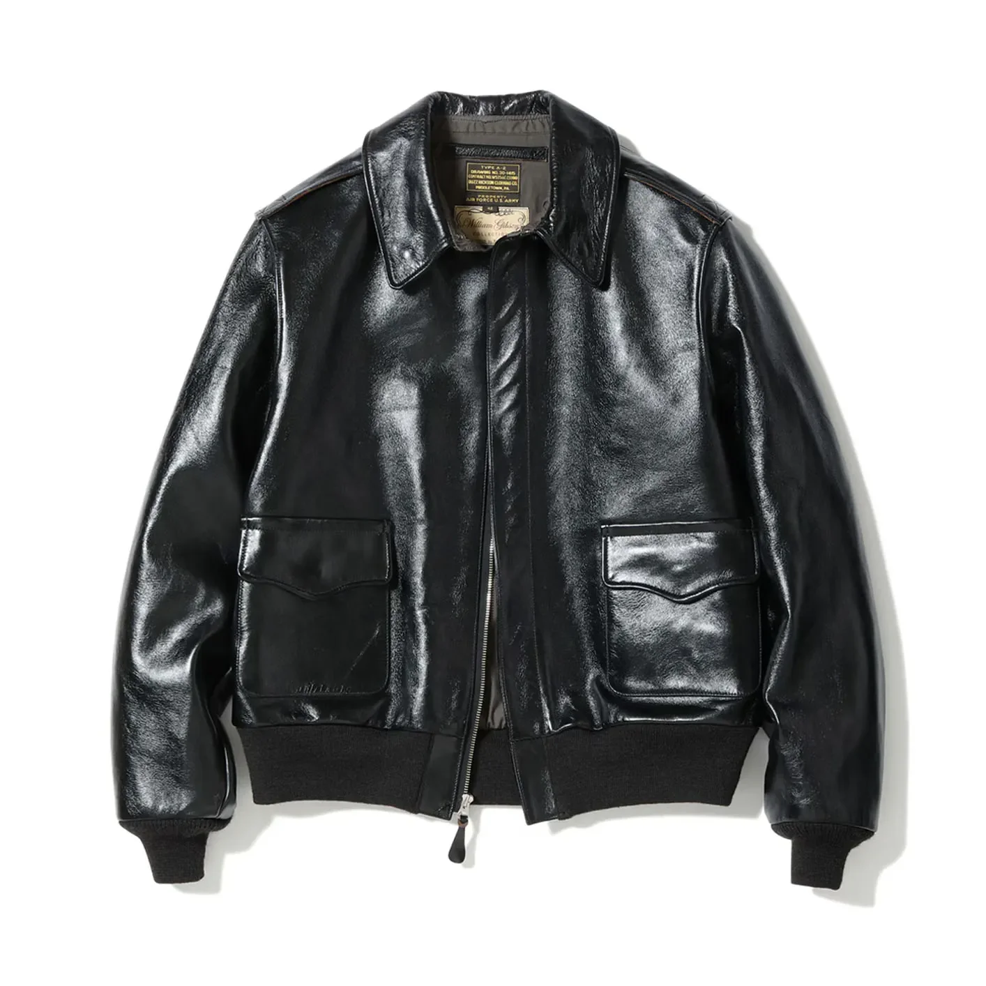Buzz Rickson’s X William Gibson A-2 Leather Jacket – Horsehide / Black