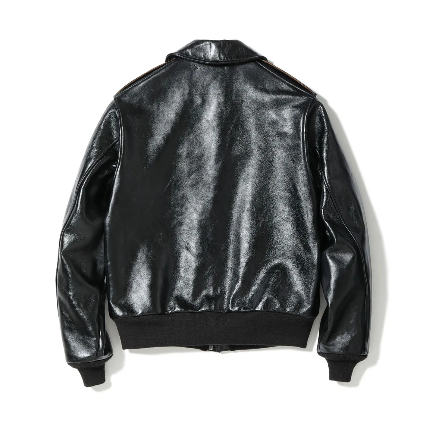 Buzz Rickson’s X William Gibson A-2 Leather Jacket – Horsehide / Black - Image 12