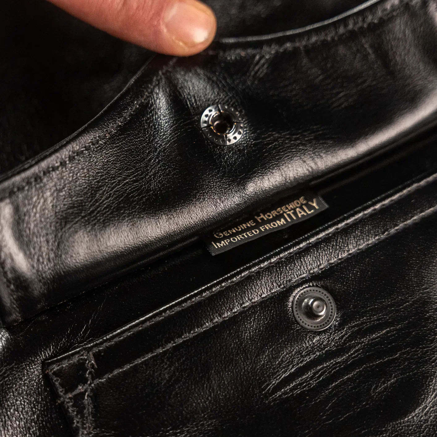 Buzz Rickson’s X William Gibson A-2 Leather Jacket – Horsehide / Black - Image 7