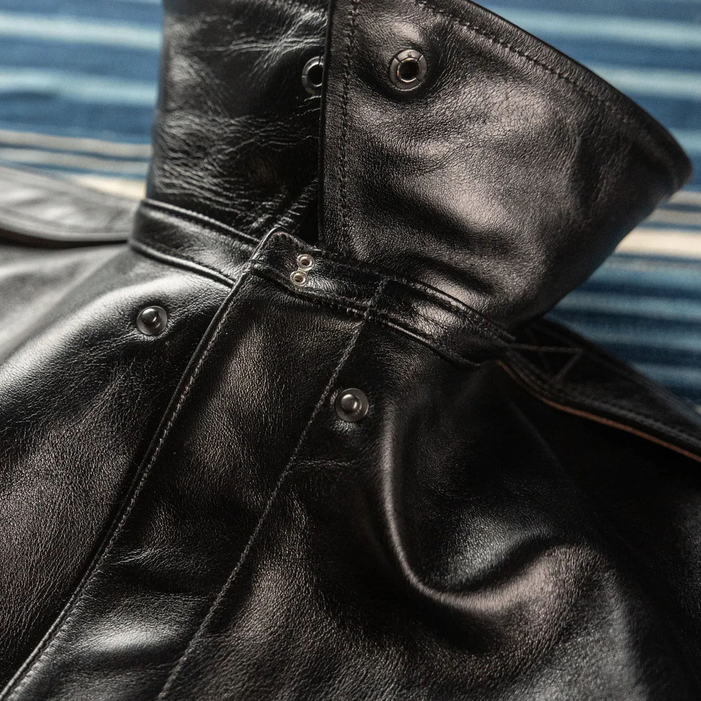 Buzz Rickson’s X William Gibson A-2 Leather Jacket – Horsehide / Black - Image 9