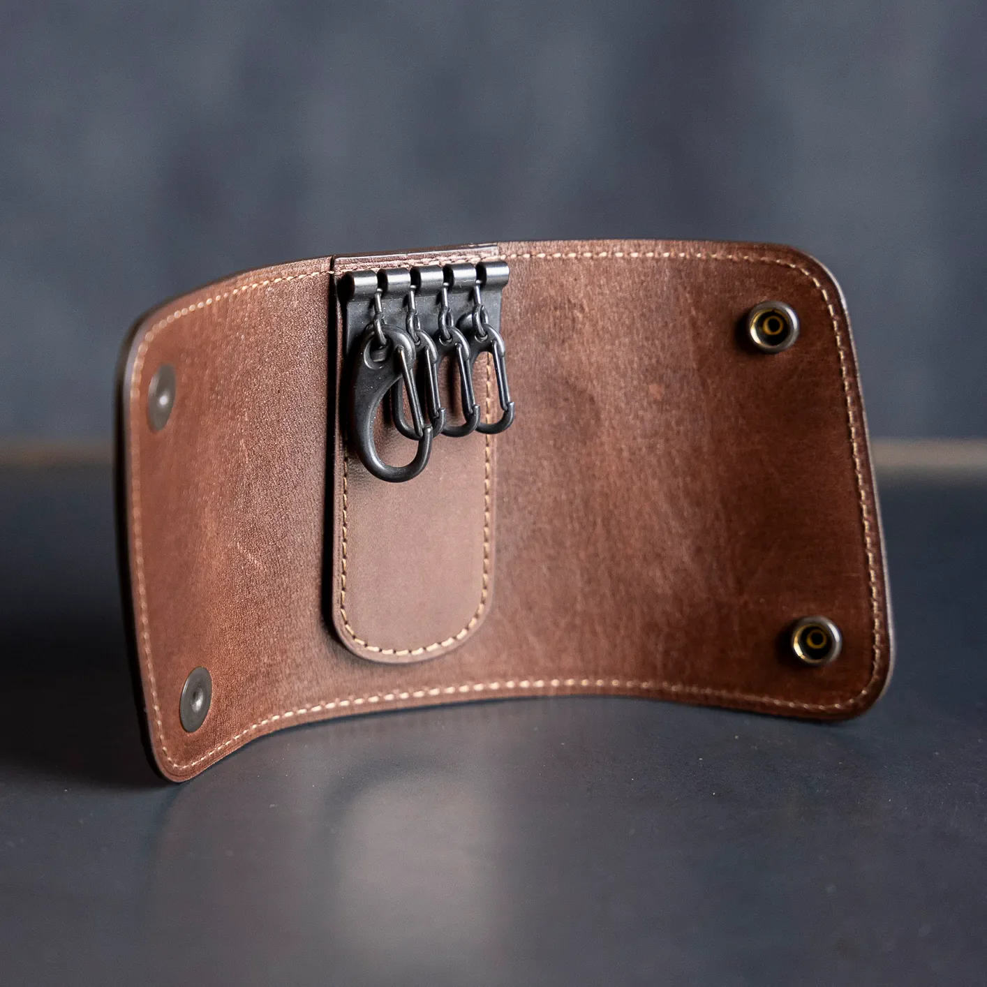 Buzz Rickson's Horsehide Key Case – Brown - Image 3