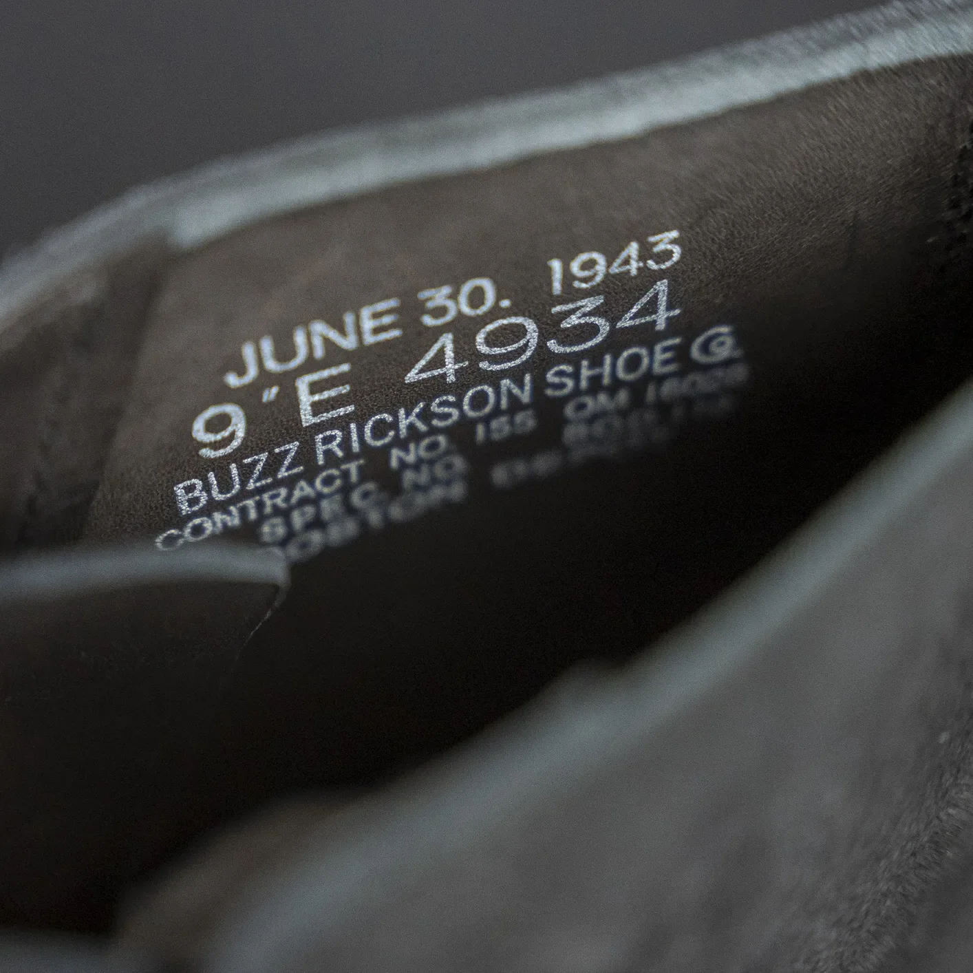 Buzz Rickson's X William Gibson M-43 Boots - Black Roughout - Image 6