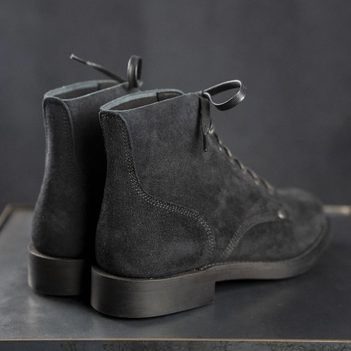 Buzz Rickson's X William Gibson M-43 Boots - Black Roughout - Image 7
