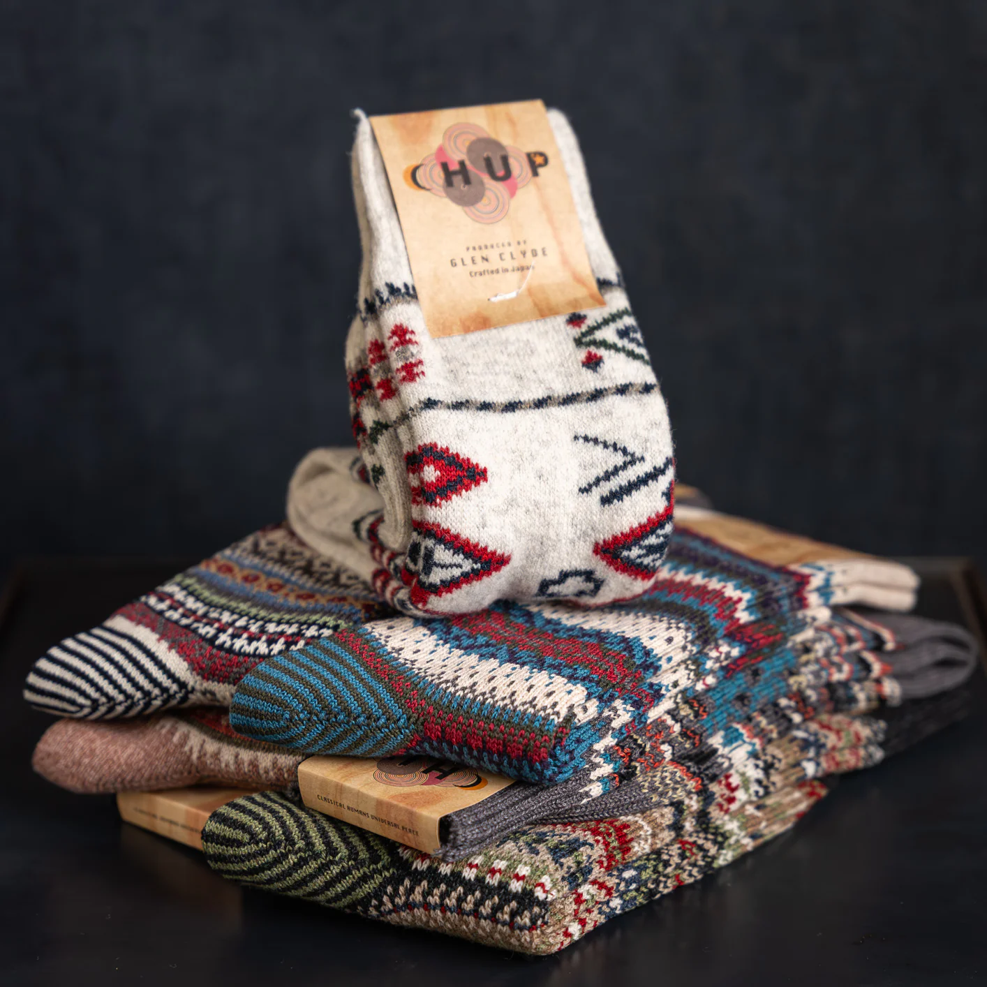 Chup Socks As It Is – Denim / Merino Wool - Image 3