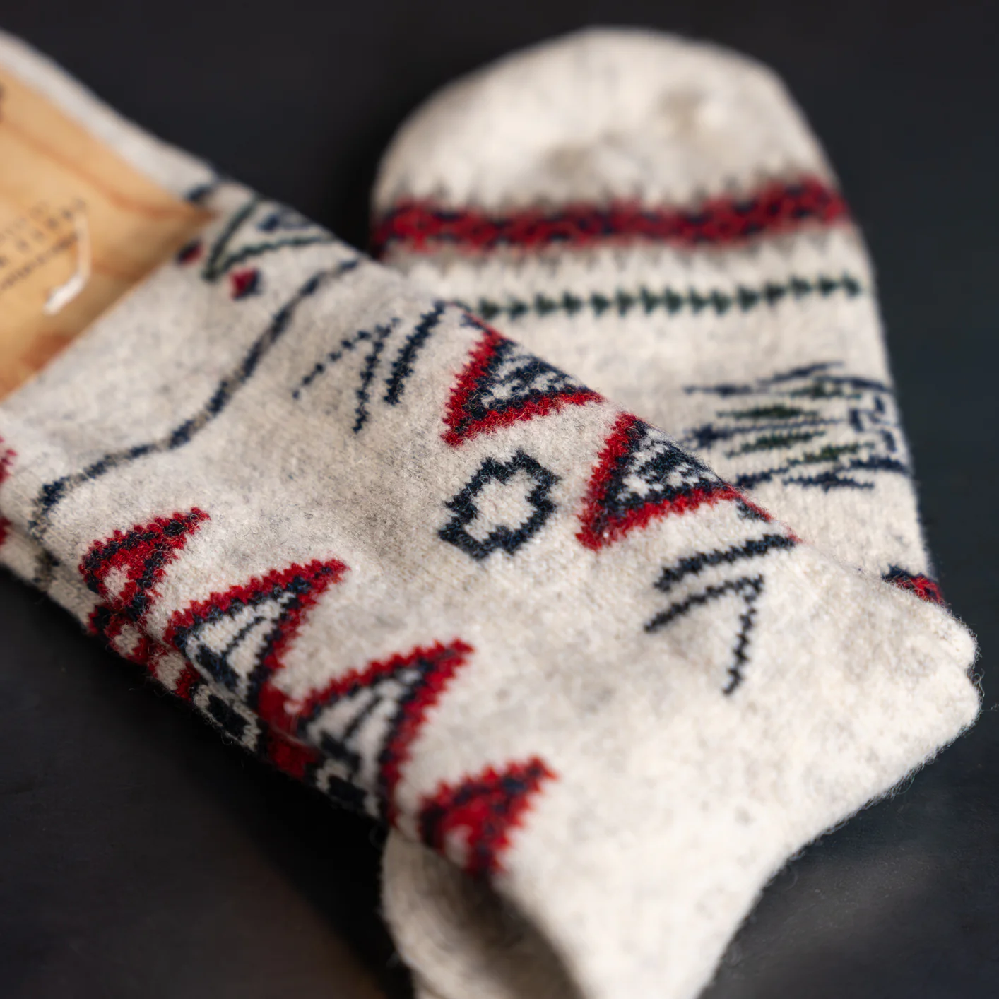 Chup Socks Ganado – Ivory / Merino Wool - Image 2