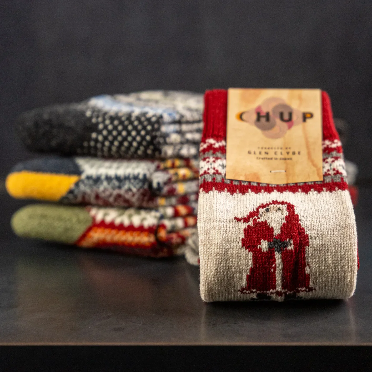 Chup Socks ‘Hansker’ – Charcoal / Wool - Image 3