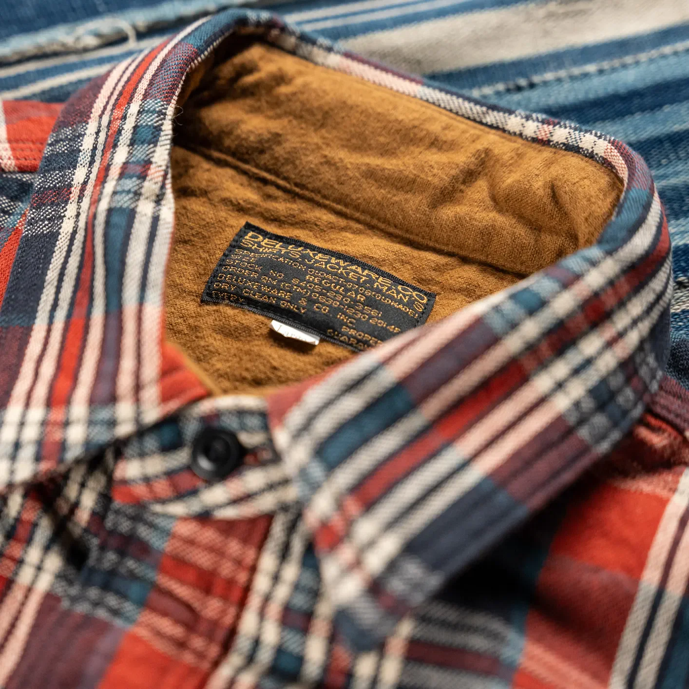 Deluxeware 20th Anniversary ‘Betsy Ross’ Double-Weave Flannel Shirt – Red / Blue / White - Image 4