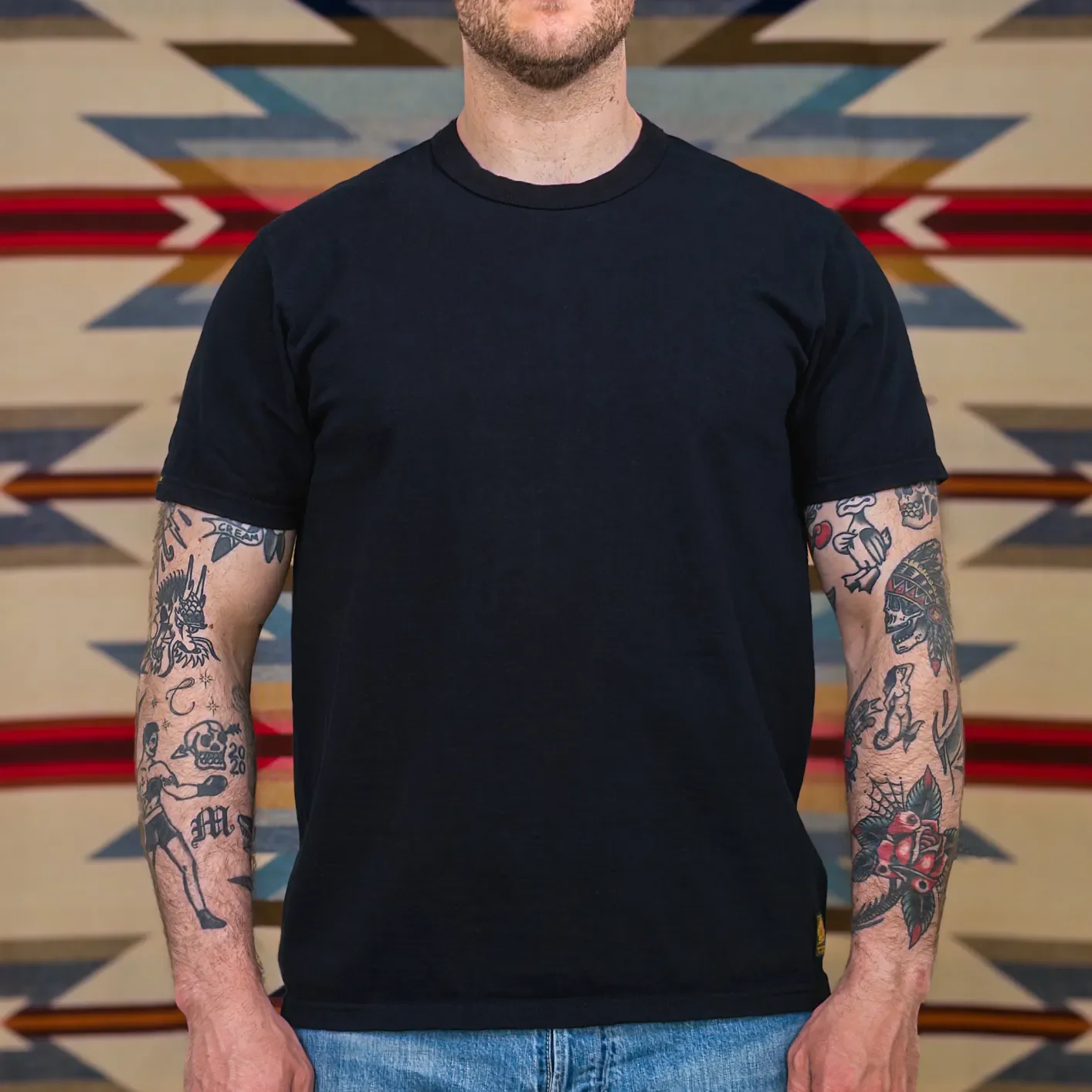 Deluxeware DXTS-00 12.5oz Heavyweight Loopwheeled T-Shirt – Black