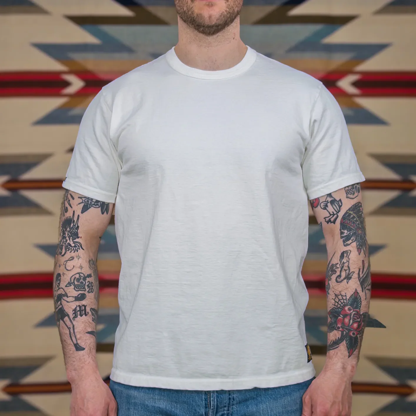 Deluxeware DXTS-00 12.5oz Heavyweight Loopwheeled T-Shirt – White