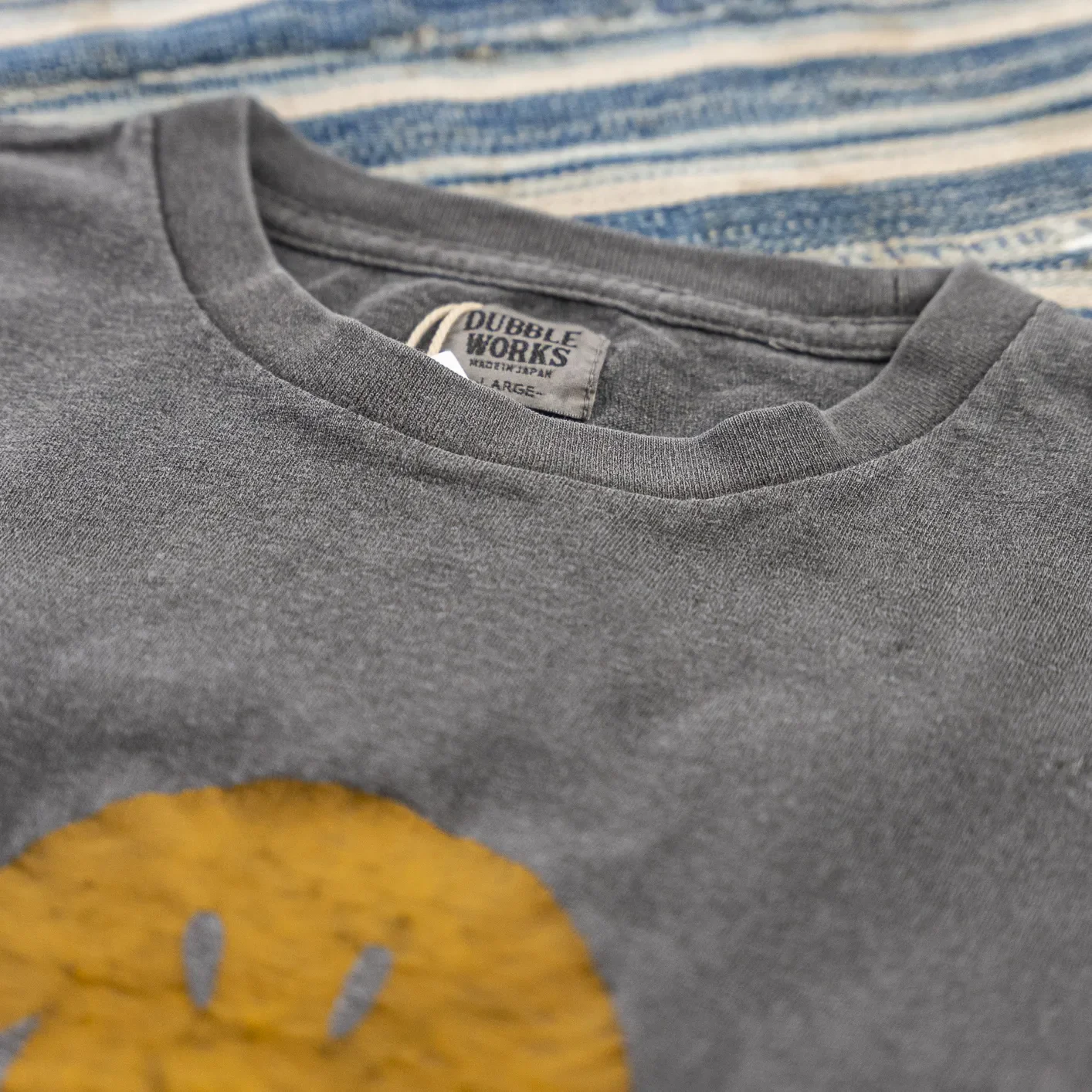 Dubble Works 5.5oz ‘Smile’ Loopwheeled T-Shirt - Sumikuro - Image 3
