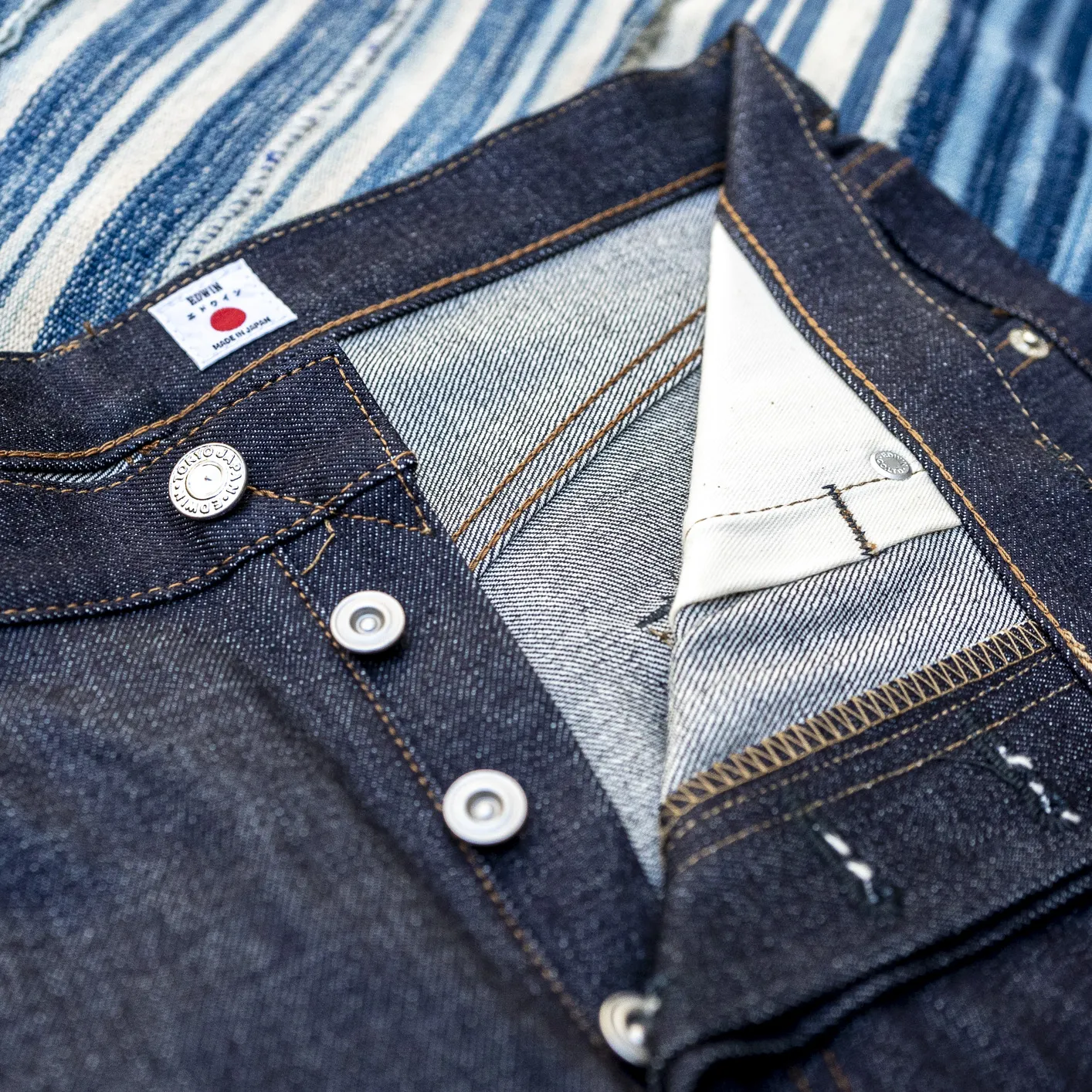 Edwin 13.5oz Kaihara Rainbow Selvedge Jeans - Sanforized / Slim Tapered - Image 4