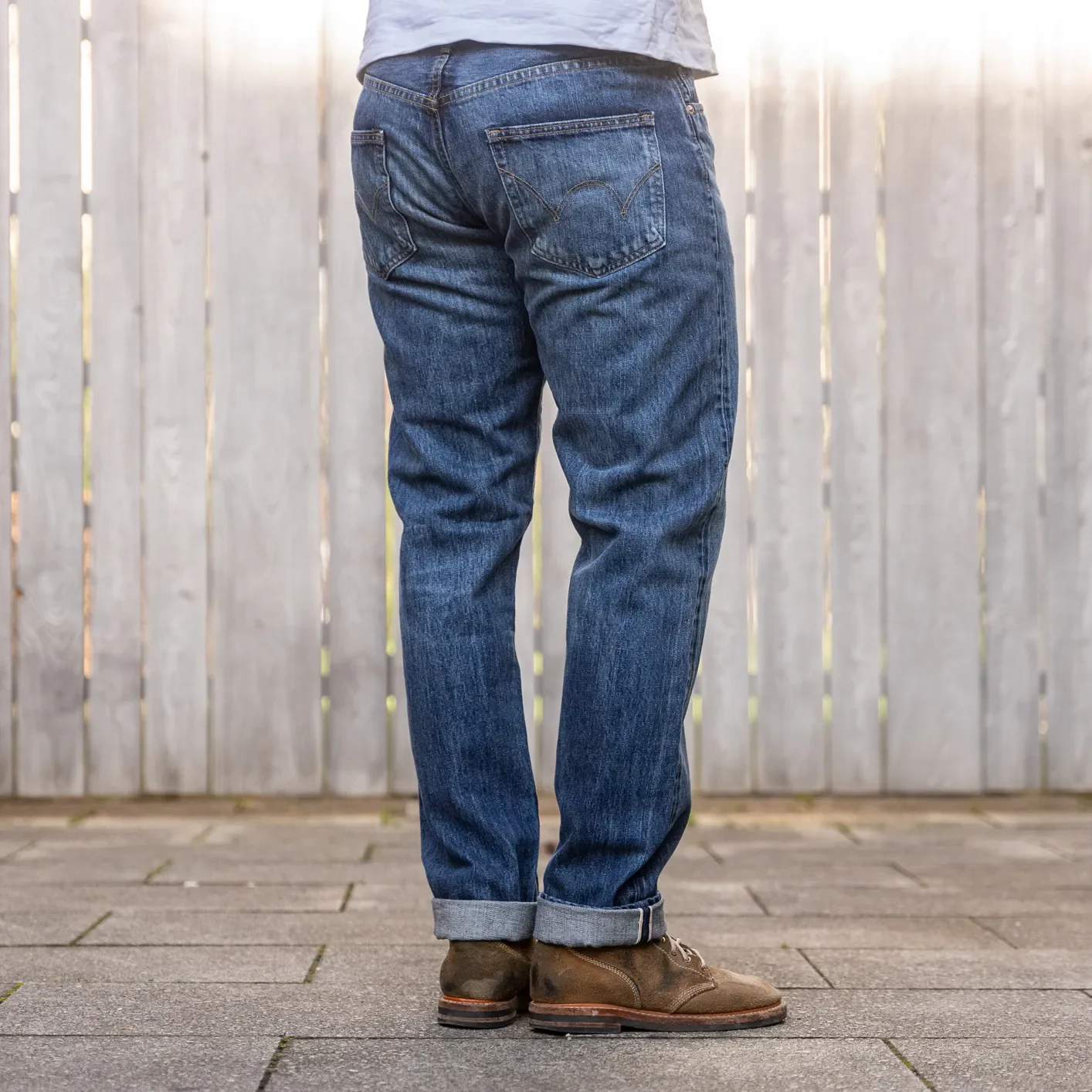 Edwin 14oz Kurabo Red Selvedge Jeans – Blue Dark Used / Regular Tapered - Image 2