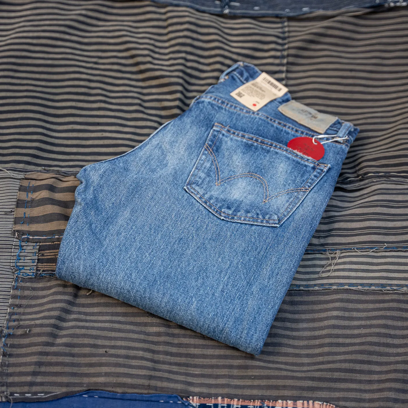 Edwin Regular Tapered Jeans – Mid Dark Used / 14oz Kurabo Red Selvage Denim - Image 3