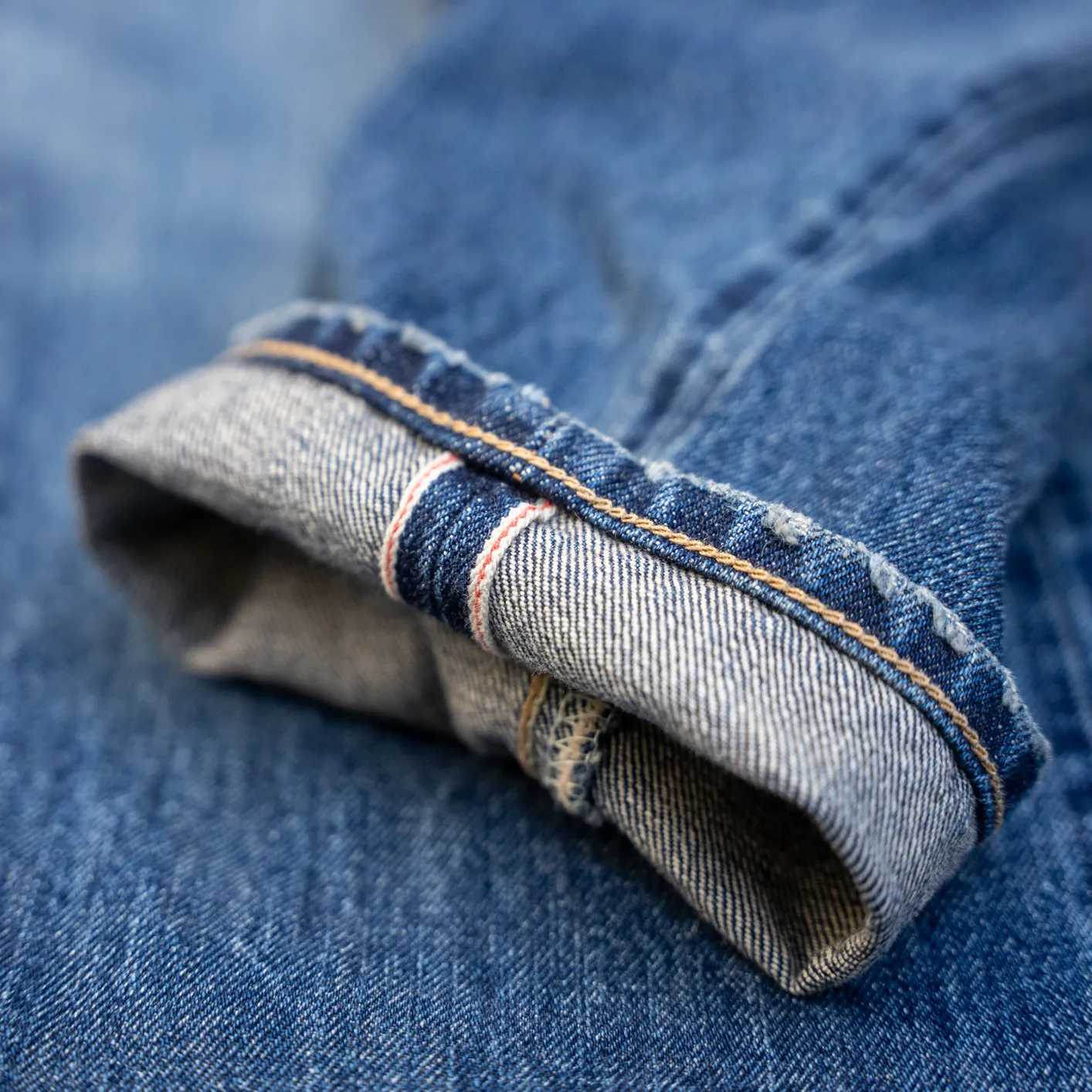 Edwin Regular Tapered Jeans – Mid Dark Used / 14oz Kurabo Red Selvage Denim - Image 4