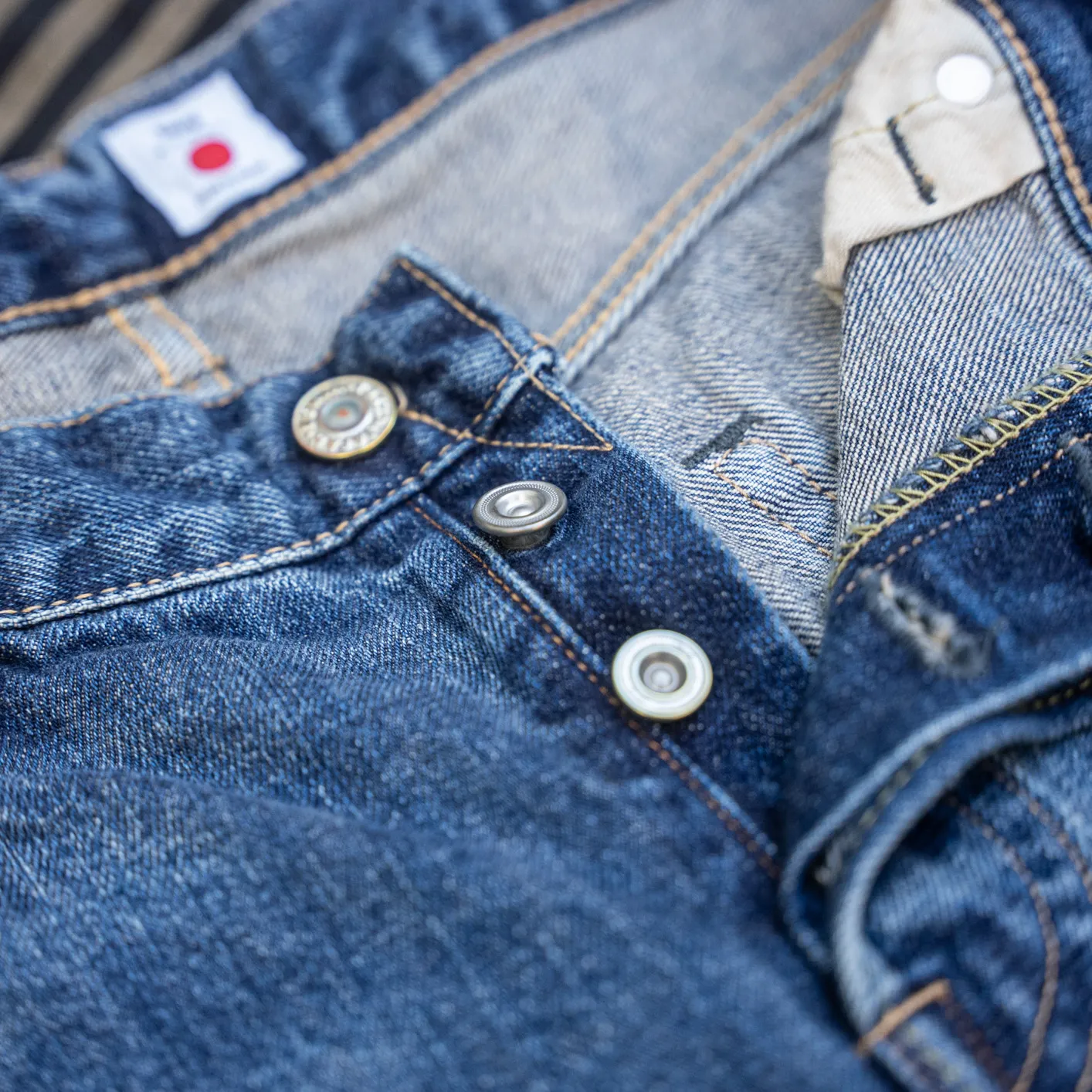 Edwin Regular Tapered Jeans – Mid Dark Used / 14oz Kurabo Red Selvage Denim - Image 5