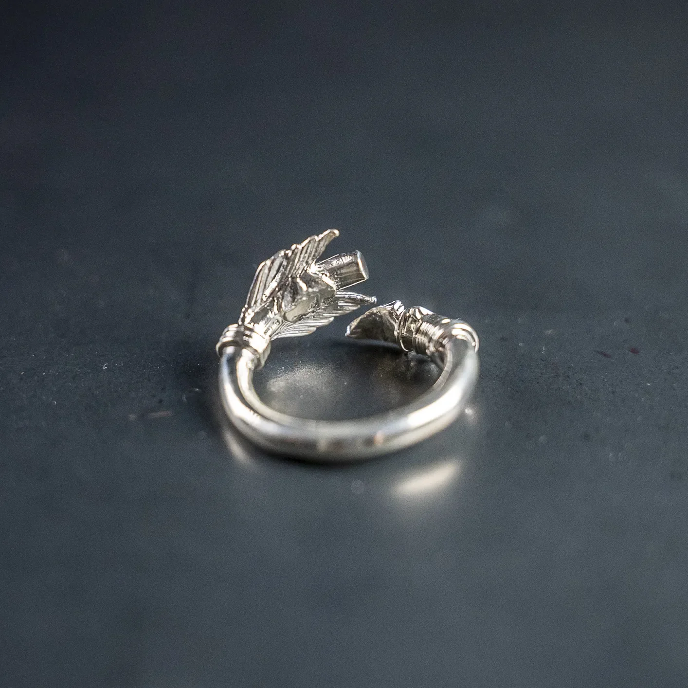 First Arrow's ‘First Arrow’ Ring Large – 950 Silver / R-063 - Image 4