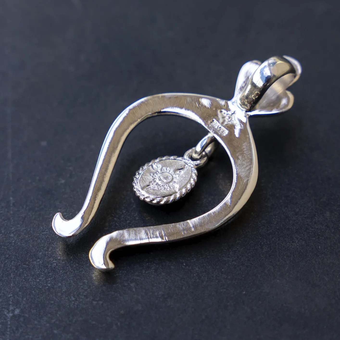 First Arrow's Turquoise Najya Large Pendant – 950 Silver / P-614 - Image 2