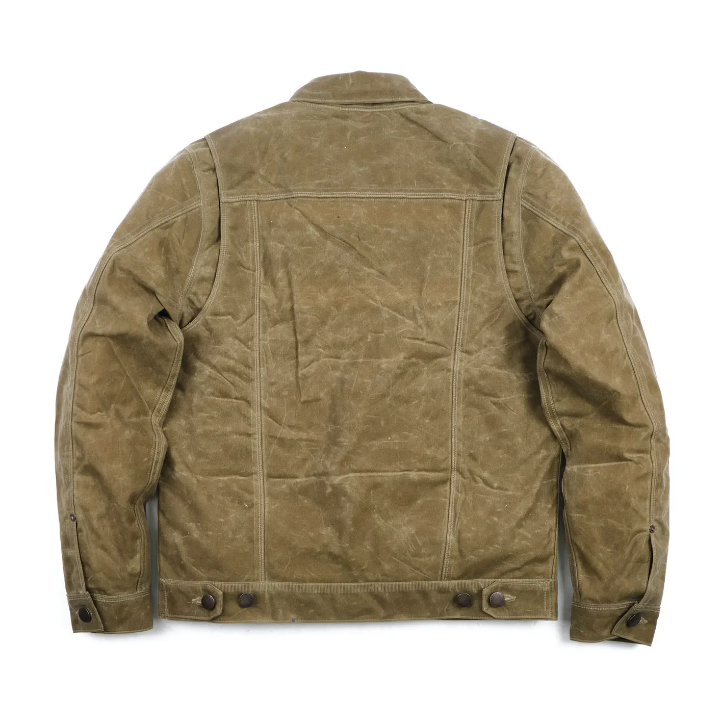 Freenote RJ-1 10oz Waxed Canvas Riders Jacket - Tobacco - Image 7