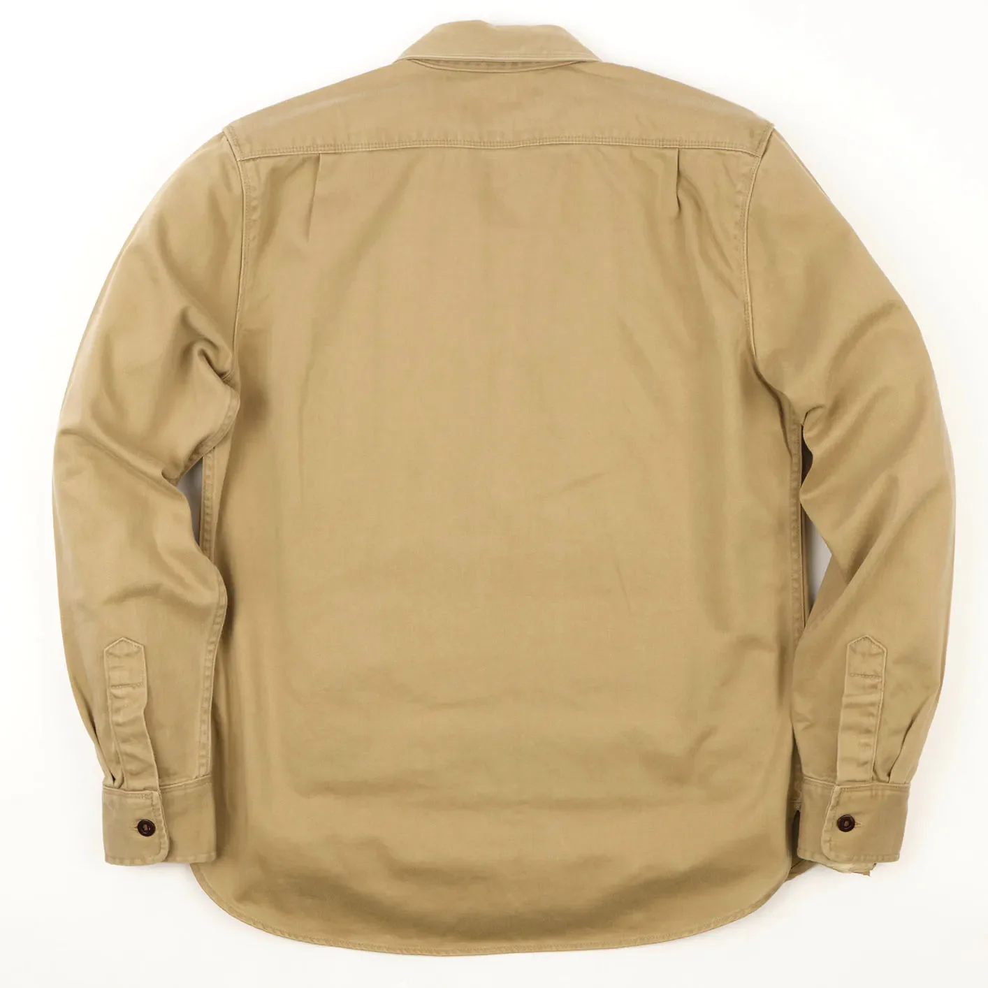 Freenote 11oz Sateen Twill Utility Shirt – Khaki - Image 9