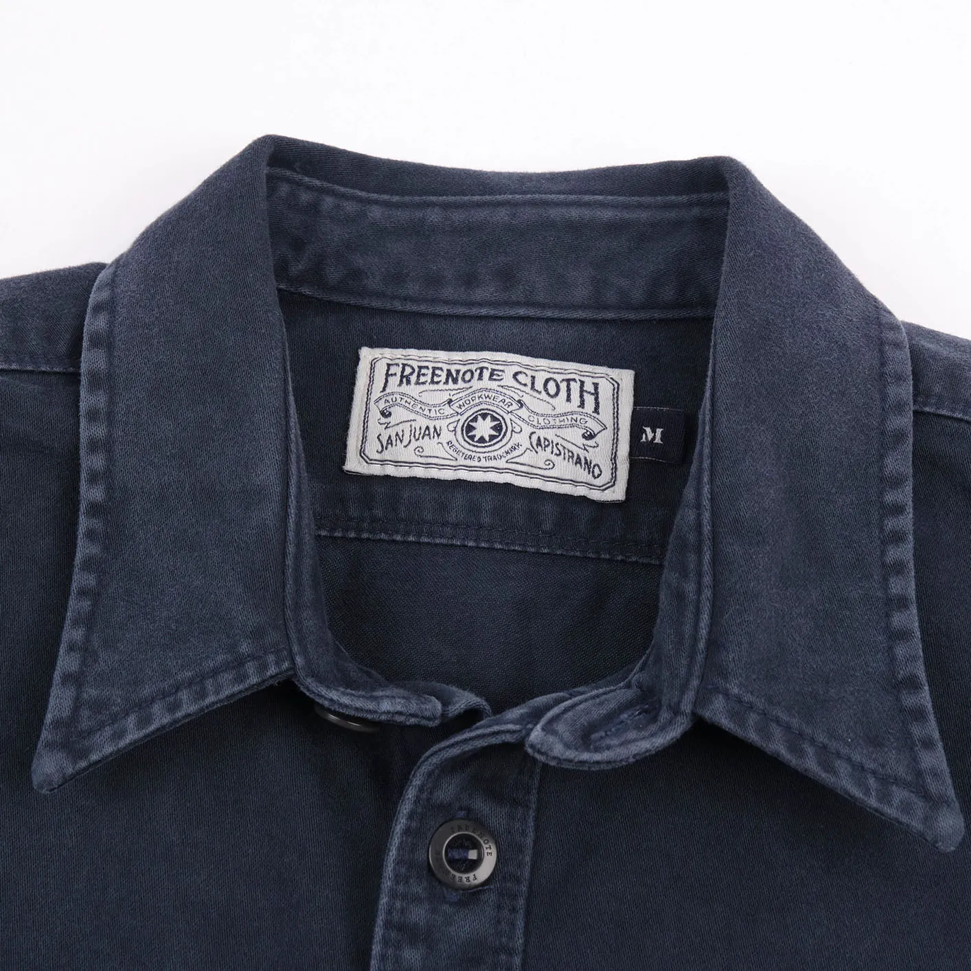 Freenote 11oz Sateen Twill Utility Shirt – Navy - Image 2