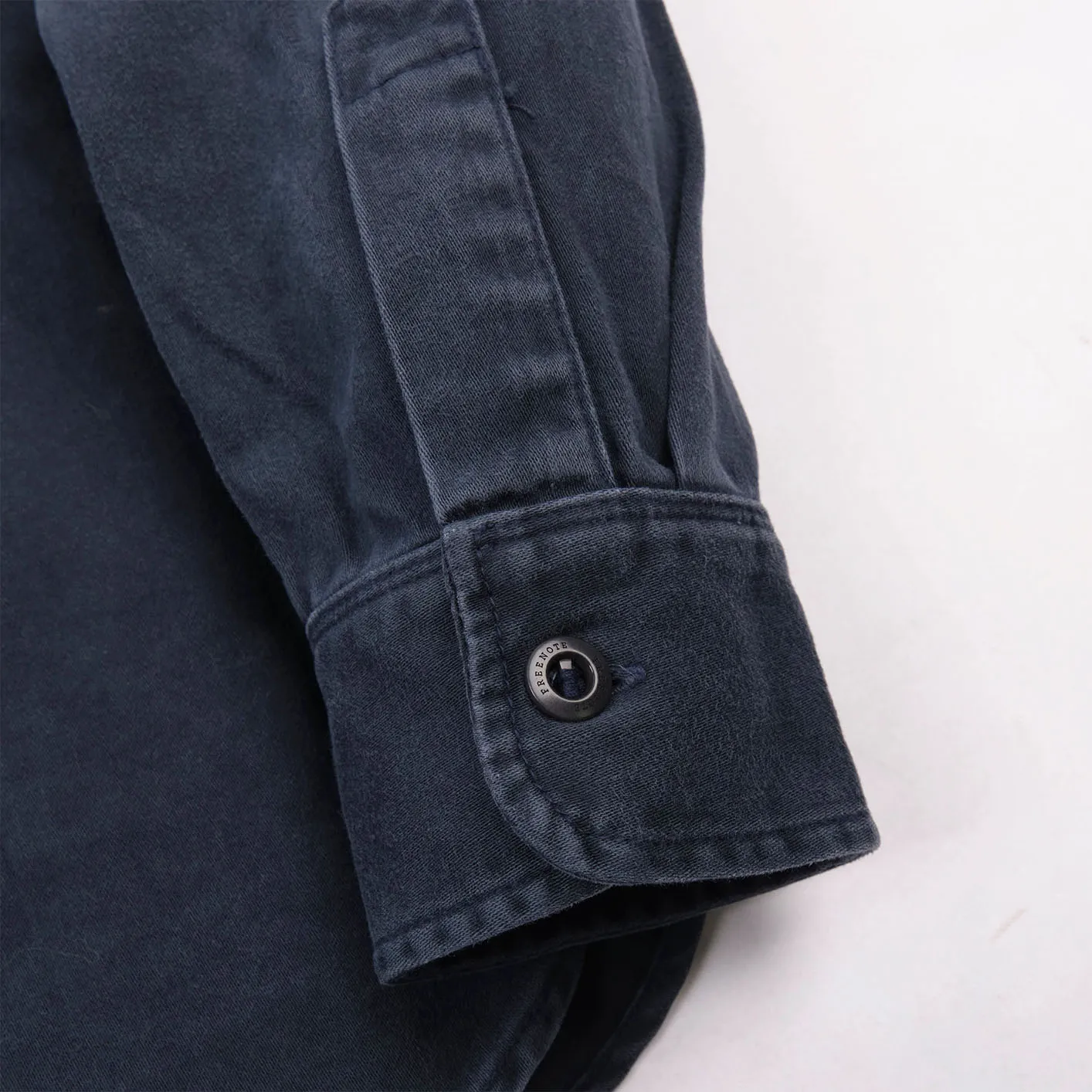 Freenote 11oz Sateen Twill Utility Shirt – Navy - Image 6