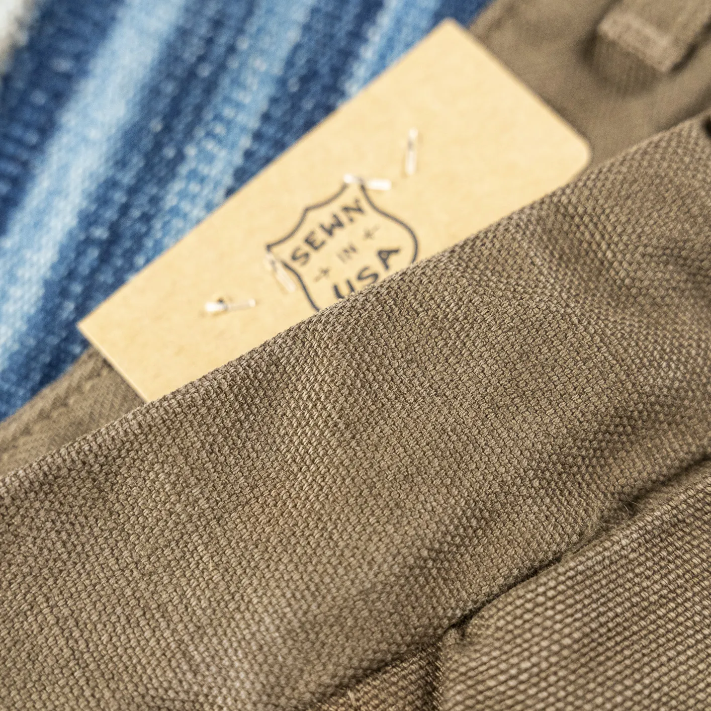 Freenote 14oz Slub Deck Pants - Army Green / Regular Straight - Image 7