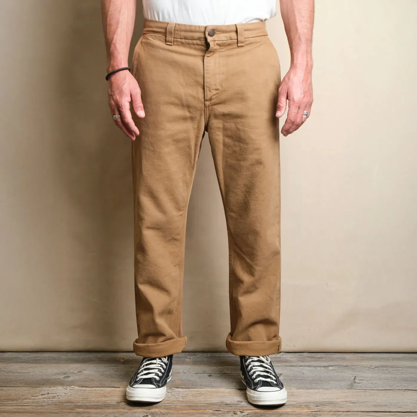Freenote 14oz Slub Deck Pants - Tan / Regular Straight