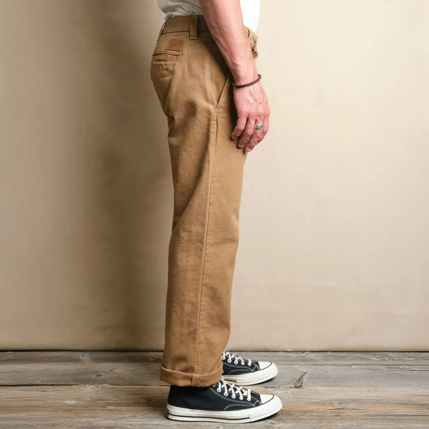 Freenote 14oz Slub Deck Pants - Tan / Regular Straight - Image 10