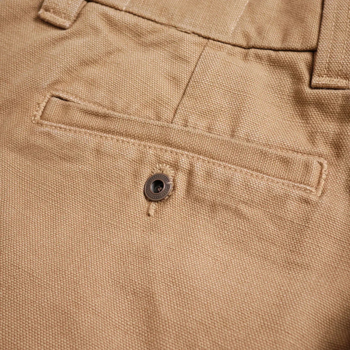 Freenote 14oz Slub Deck Pants - Tan / Regular Straight - Image 7
