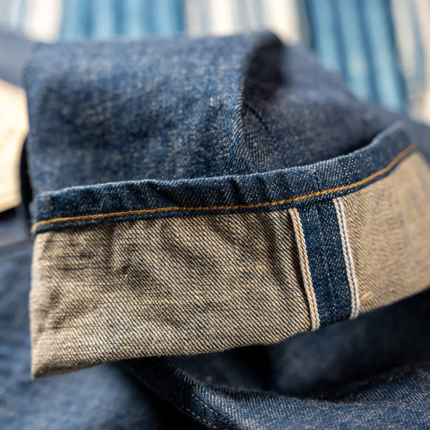 Freenote Cloth ‘Modesto’ 13oz Natural Indigo Selvedge Jeans – Wide Straight - Image 3