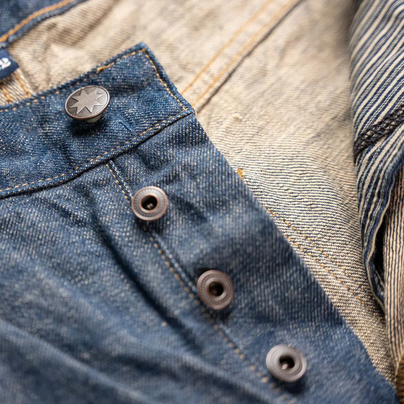 Freenote Cloth ‘Modesto’ 13oz Natural Indigo Selvedge Jeans – Wide Straight - Image 5