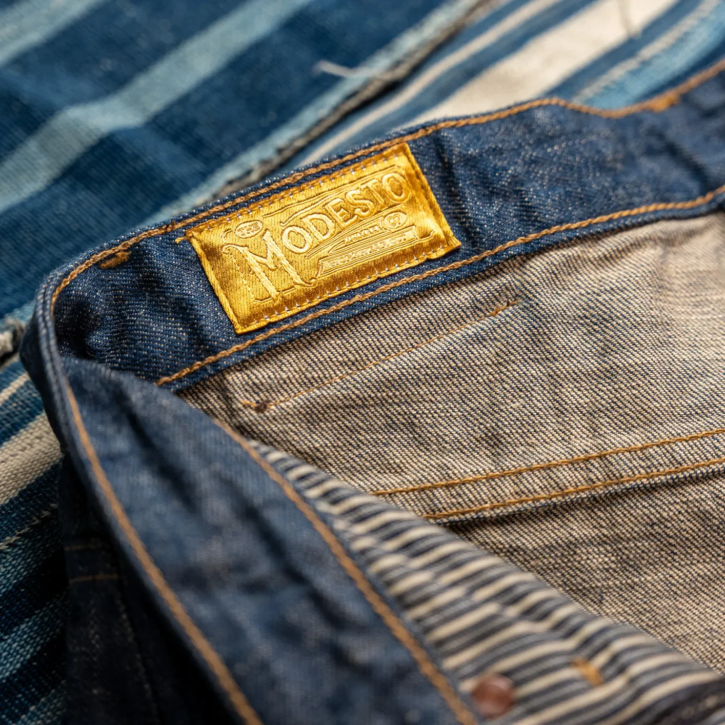 Freenote Cloth ‘Modesto’ 13oz Natural Indigo Selvedge Jeans – Wide Straight - Image 6
