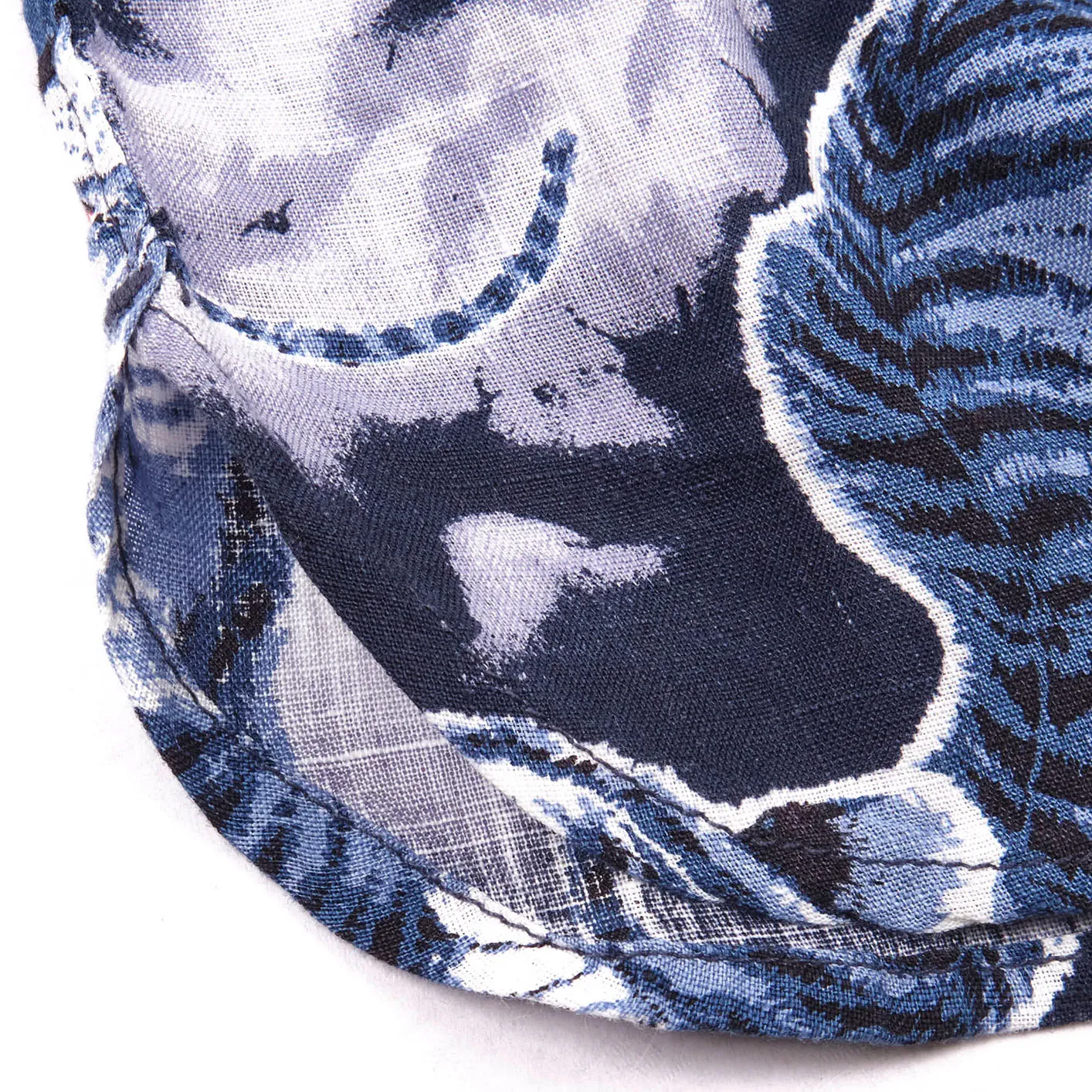 Freenote Hawaiian Ice Tiger Linen Shirt - Blue - Image 7