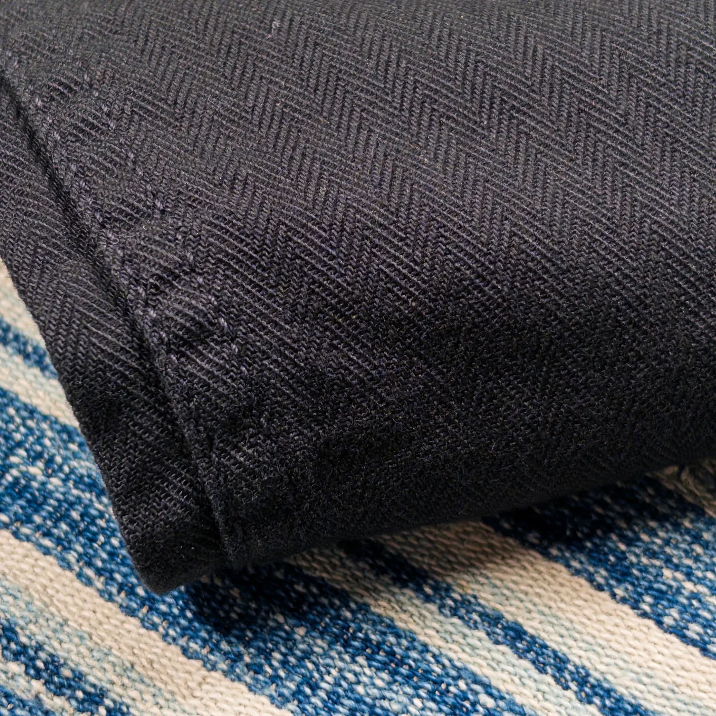 Fullcount 1141 USN Herringbone Seamen’s Trousers – Black / Wide Straight - Image 6